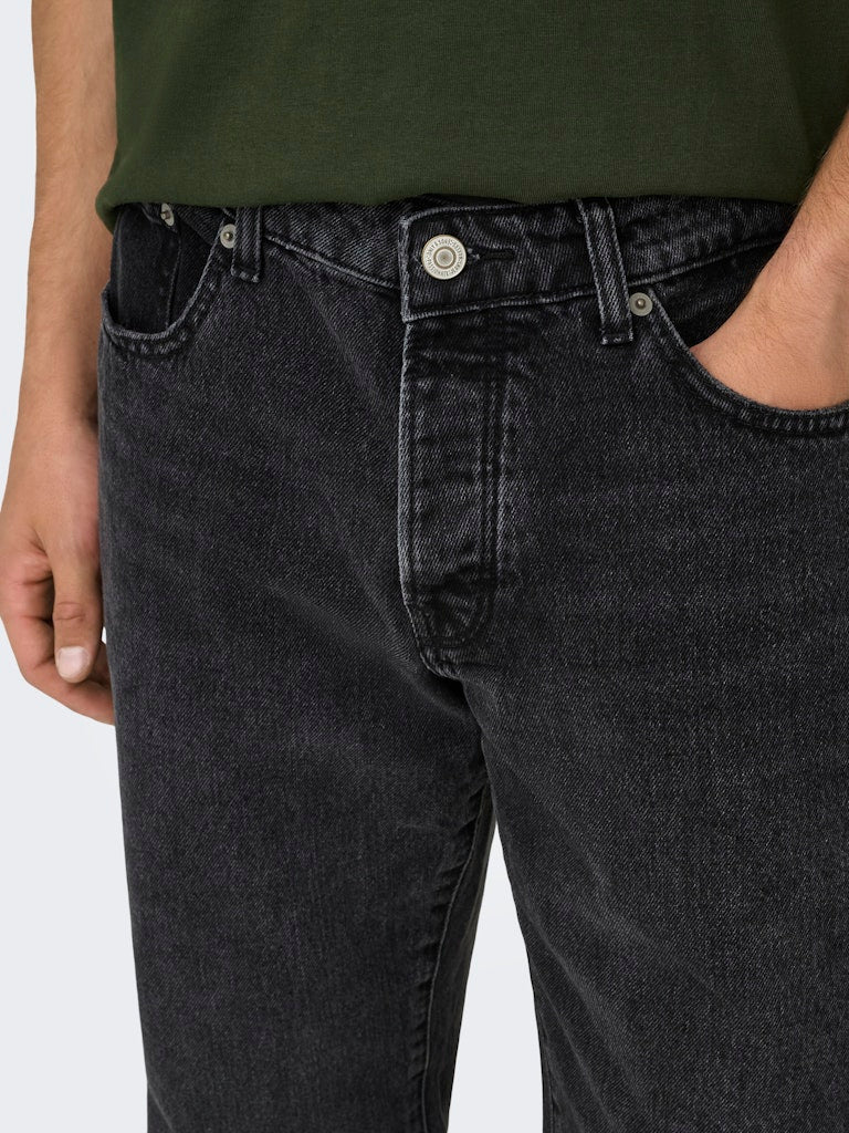 Only & Sons Herren Jeans Black Denim