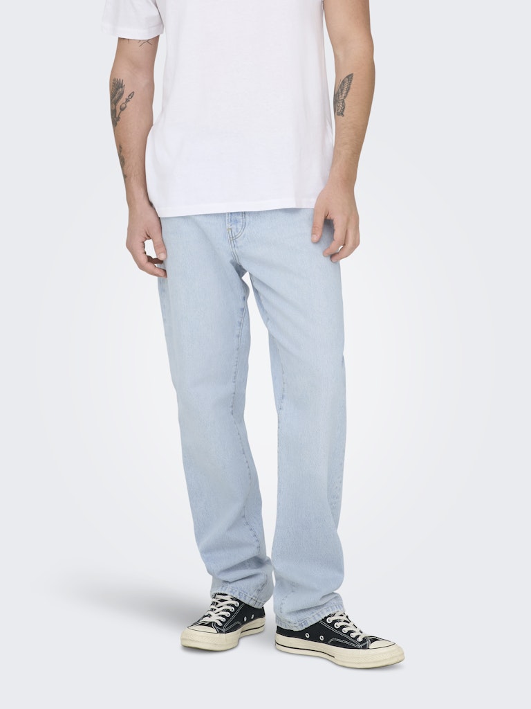 Only & Sons Herren Jeans Light Blue Deni