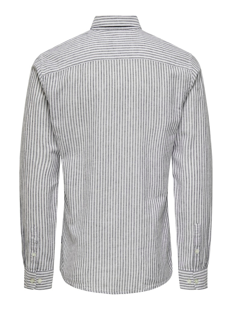 Only & Sons Herren Hemden lang Dark Navy