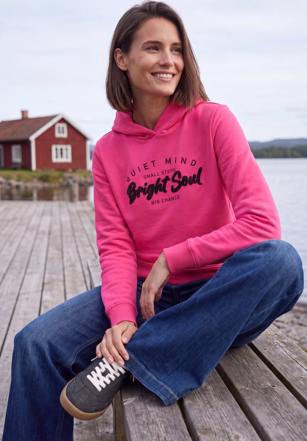 Cecil Damen Pullover  Pink Flas