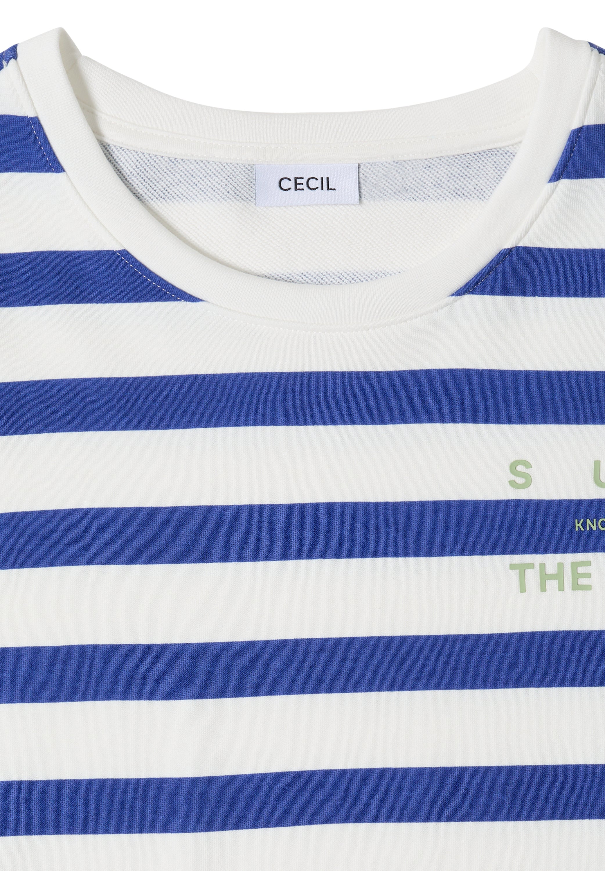 Cecil Damen T-Shirts  Deep Rive