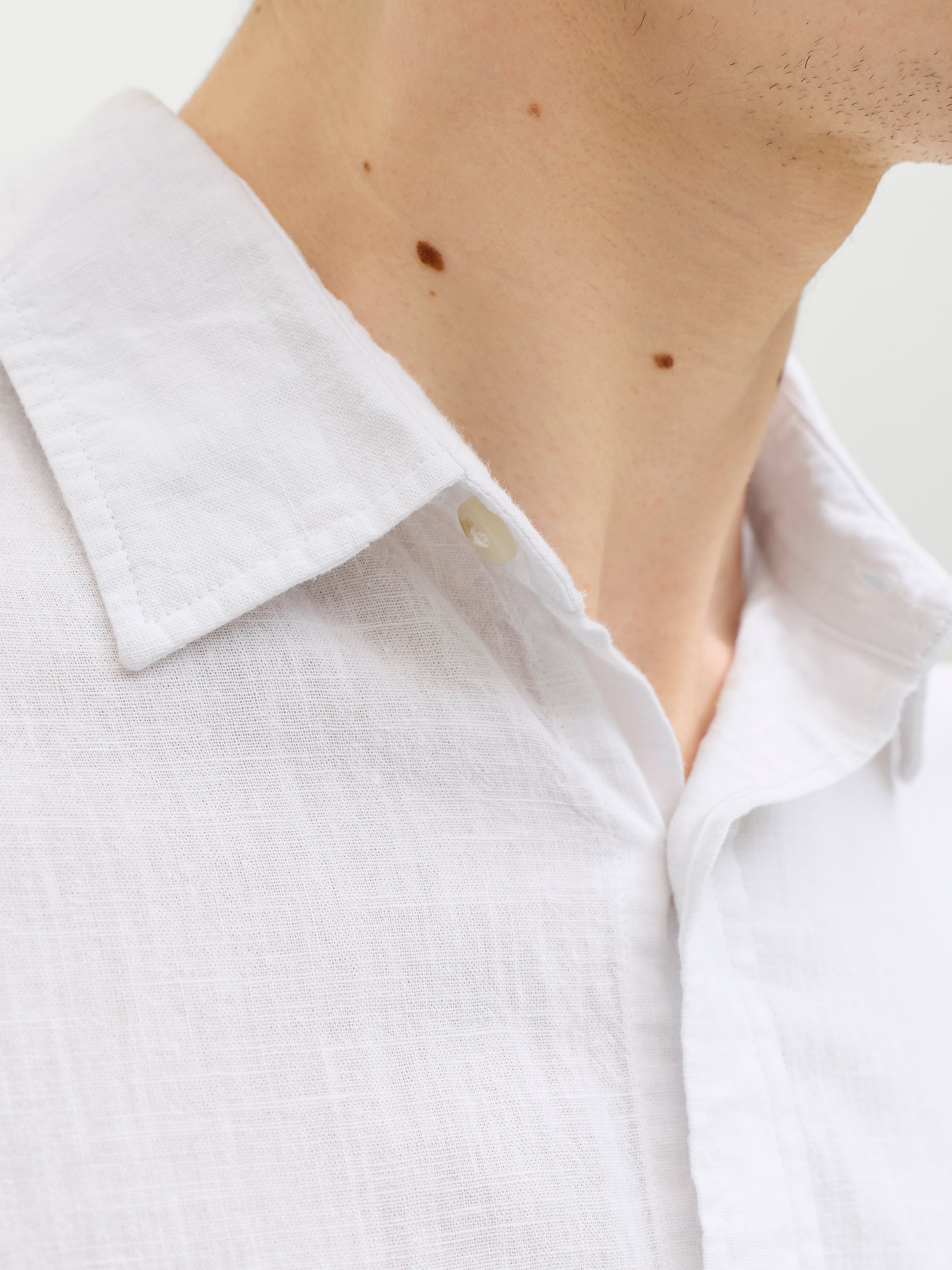 Jack & Jones Herren Hemden lang White