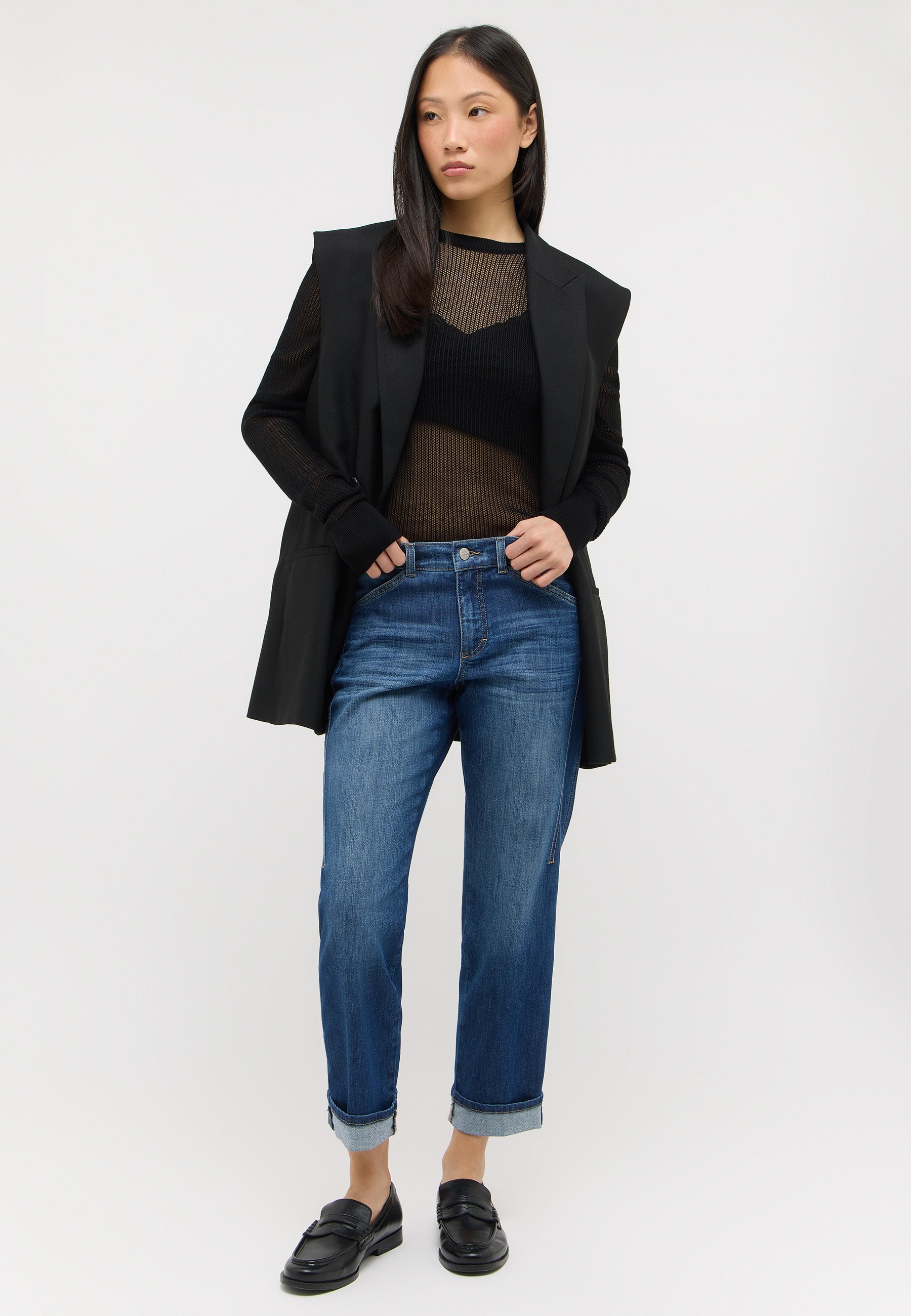 Angels Damen Jeans  Mid Blue U