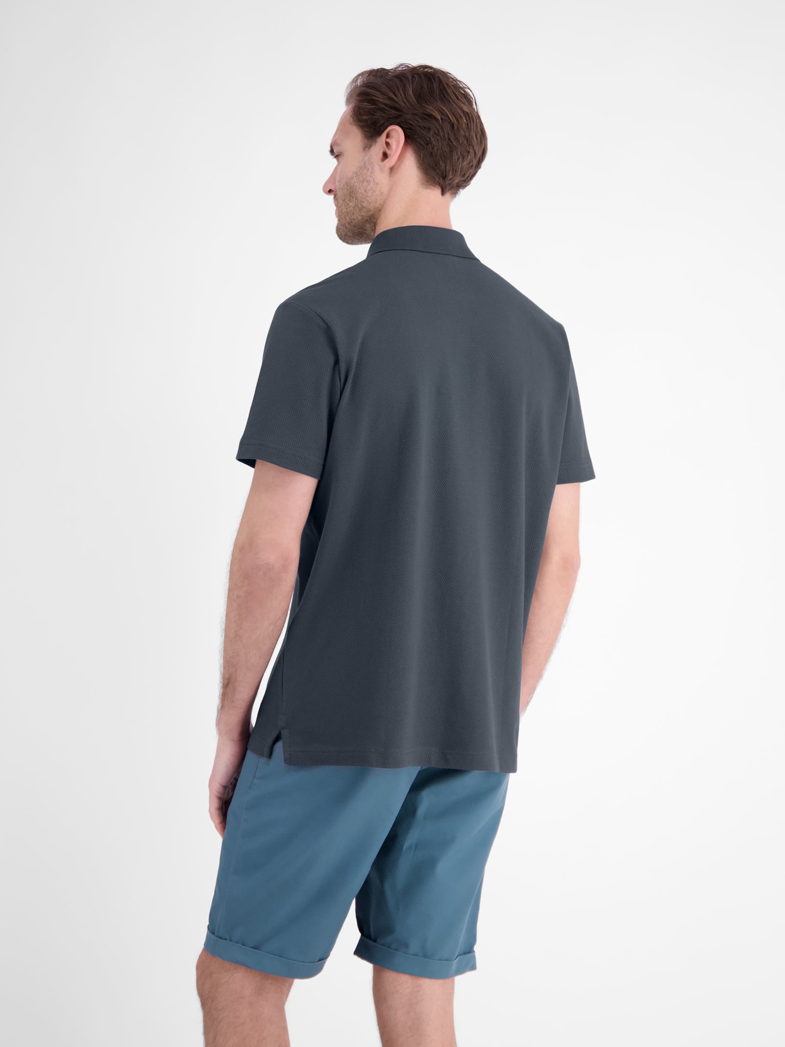 Lerros Herren Polo-Shirts Lava Grey