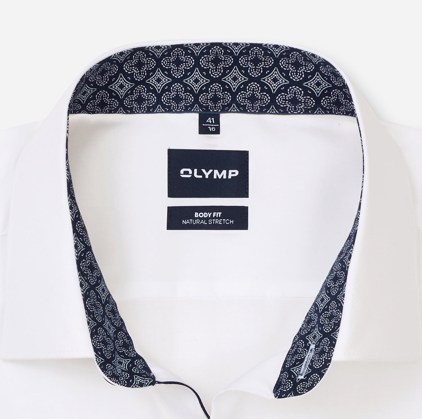 Olymp Herren Hemden lang  Blau