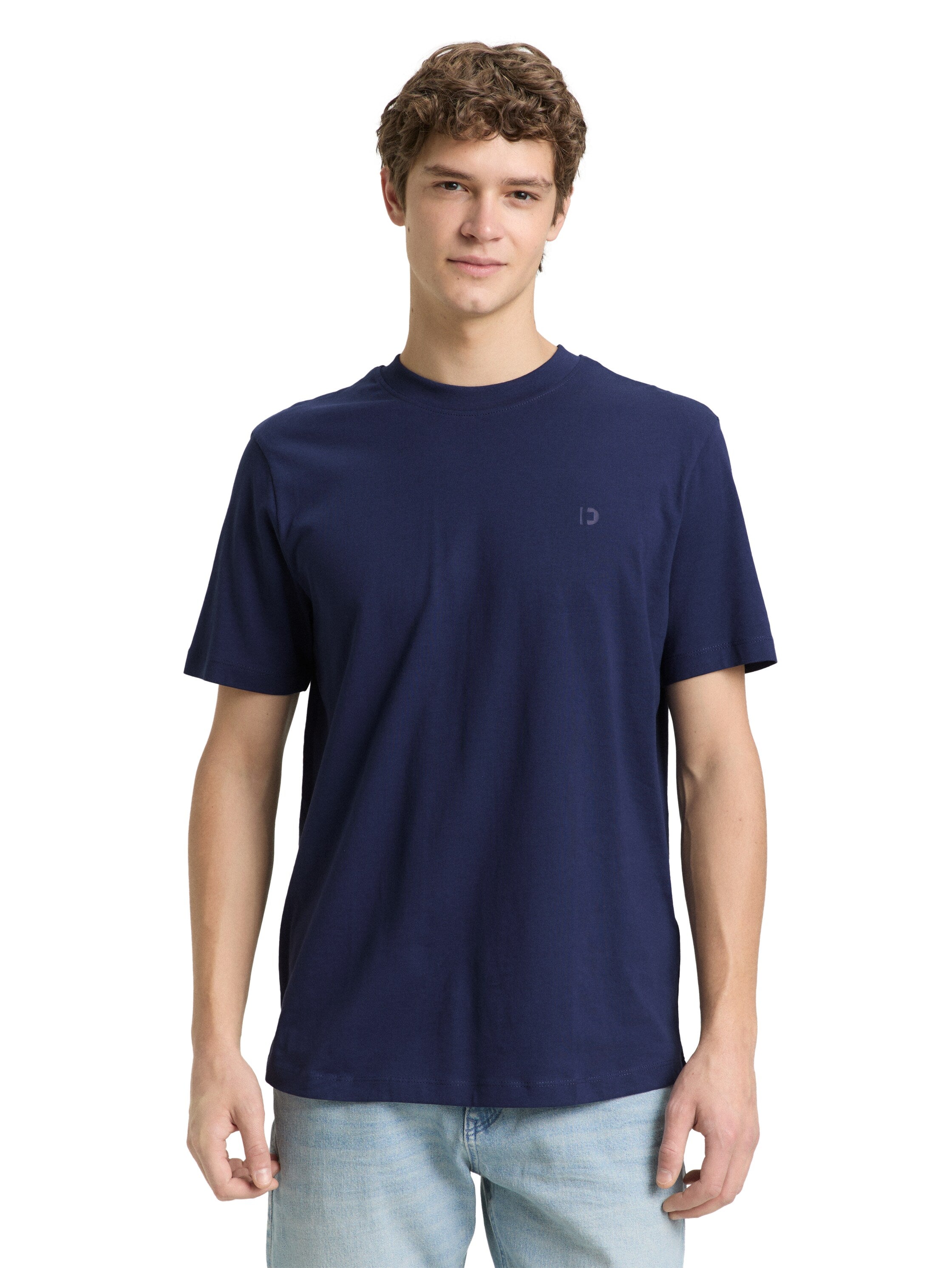 Tom Tailor denim Herren T-Shirts kurz Dark Blueberry