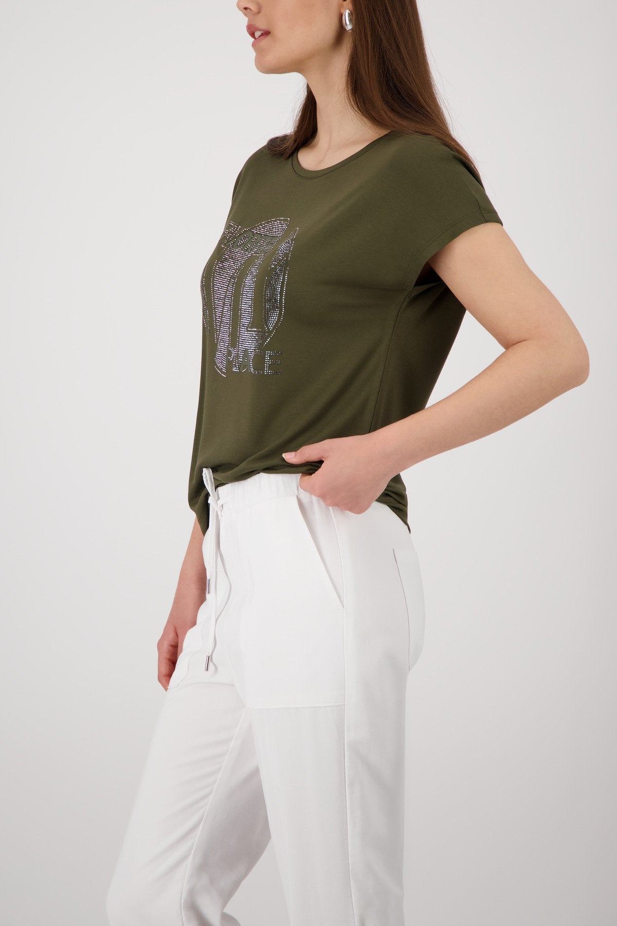 Monari Damen T-Shirts  Olive