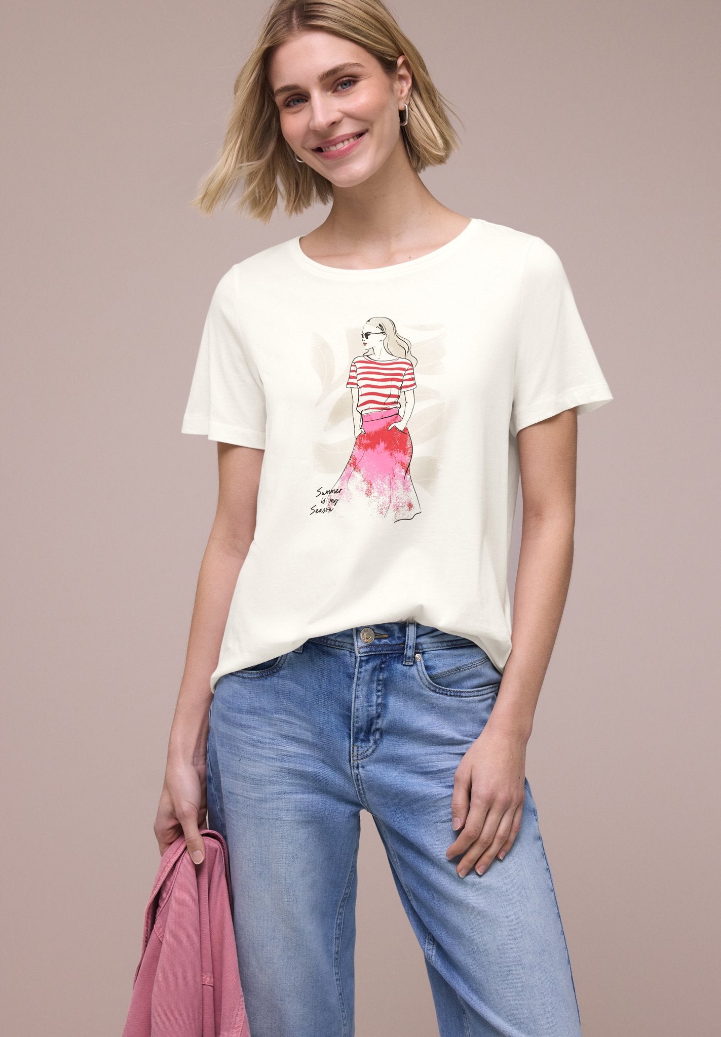 Street One Damen T-Shirts Off White