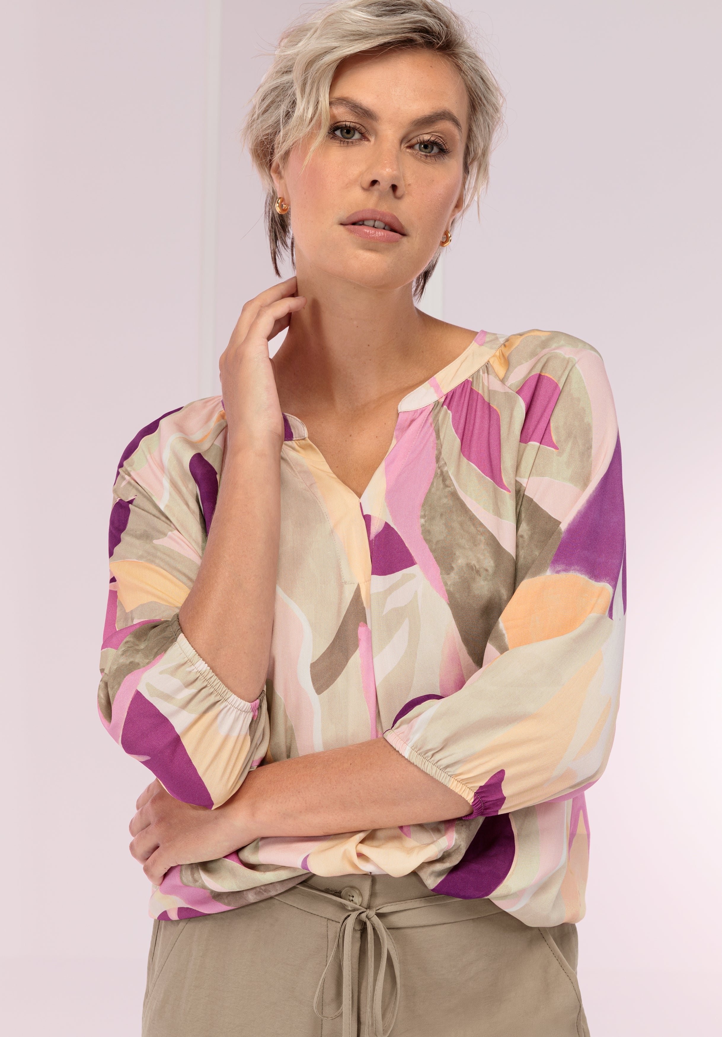 Bianca Damen Blusen Red Mix