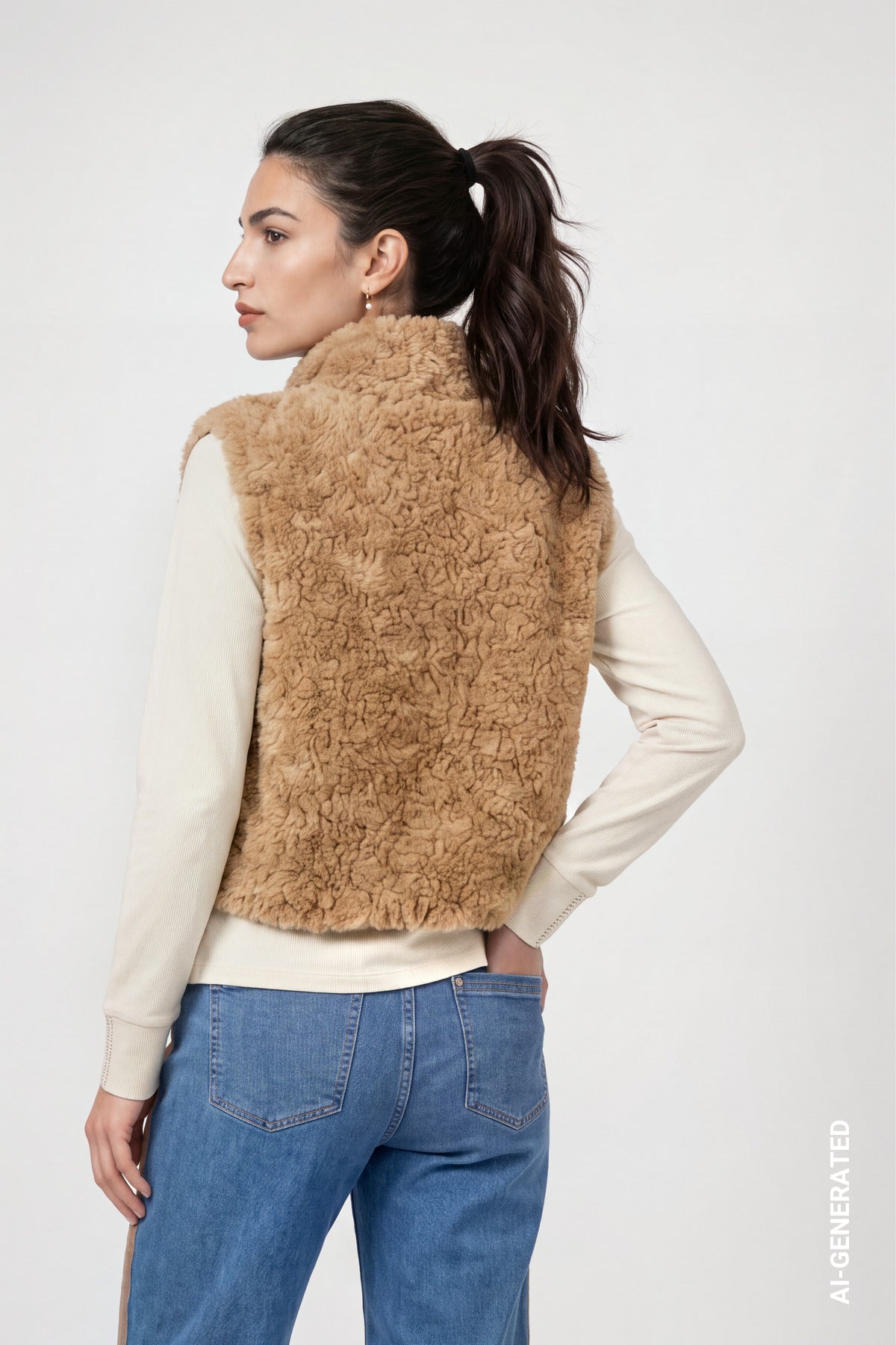 Monari Damen Outdoorwesten  Brown Sugar