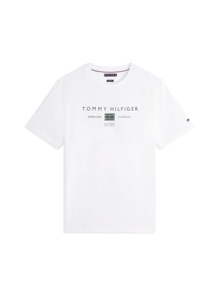 Tommy Hilfiger Herren T-Shirts kurz Ybr White