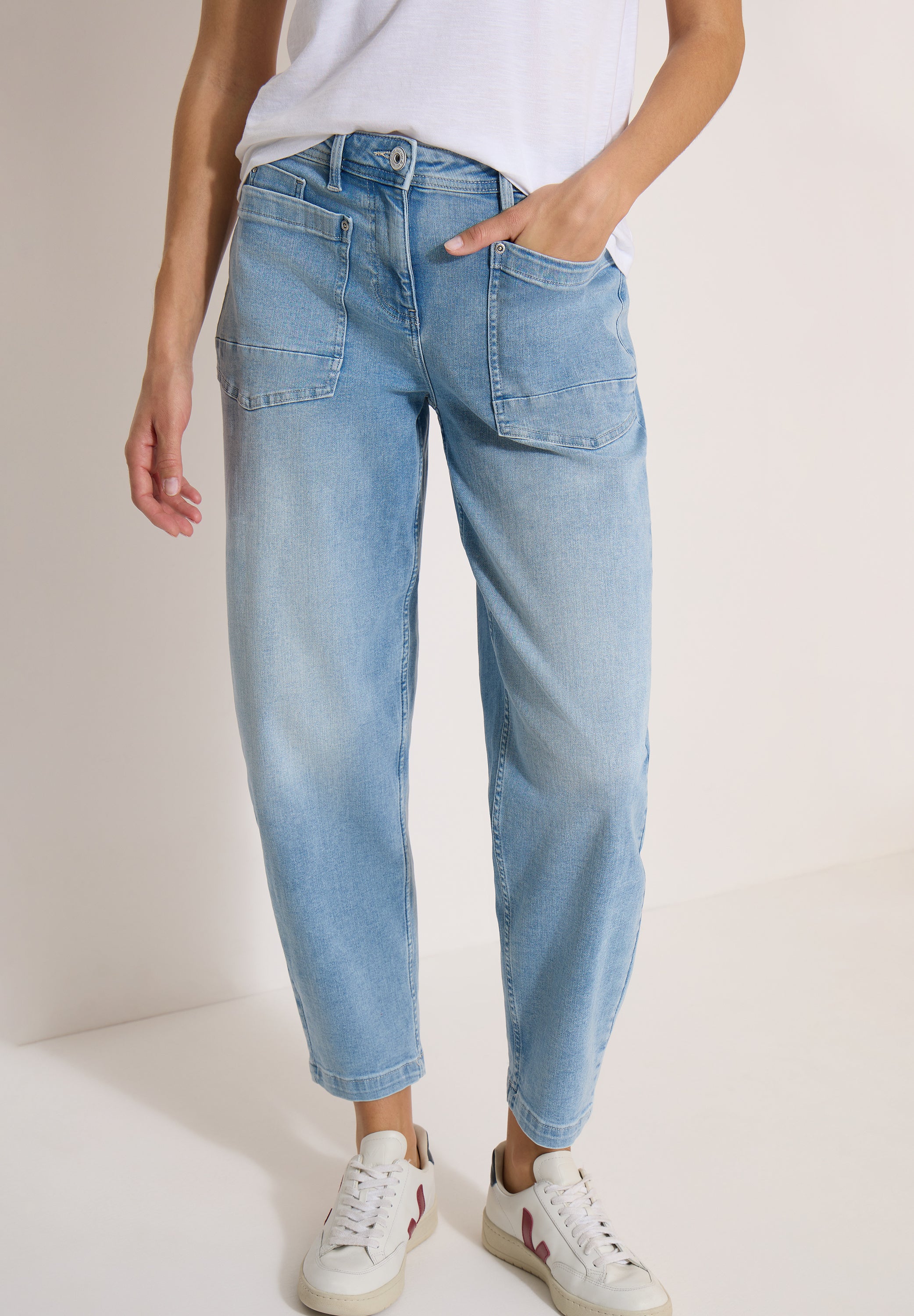 Cecil Damen Hosen  Light Blu