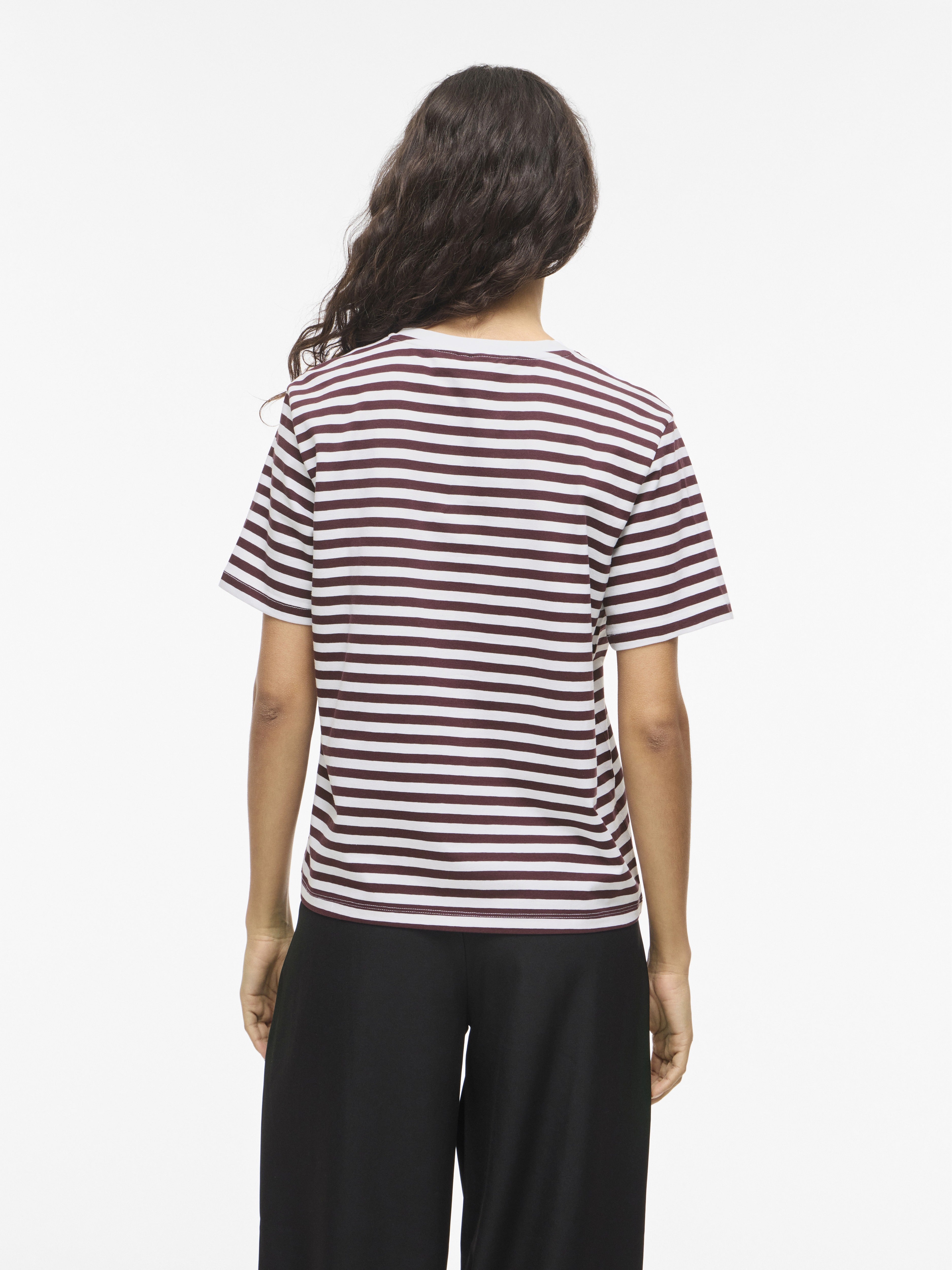 Vila Damen T-Shirts Port Royale/Opt