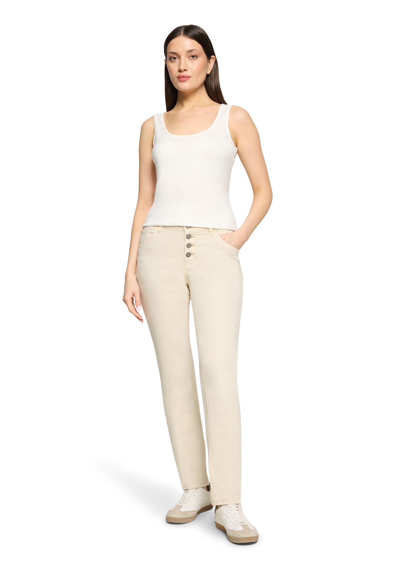 Cartoon Damen Jeans Silky Beige
