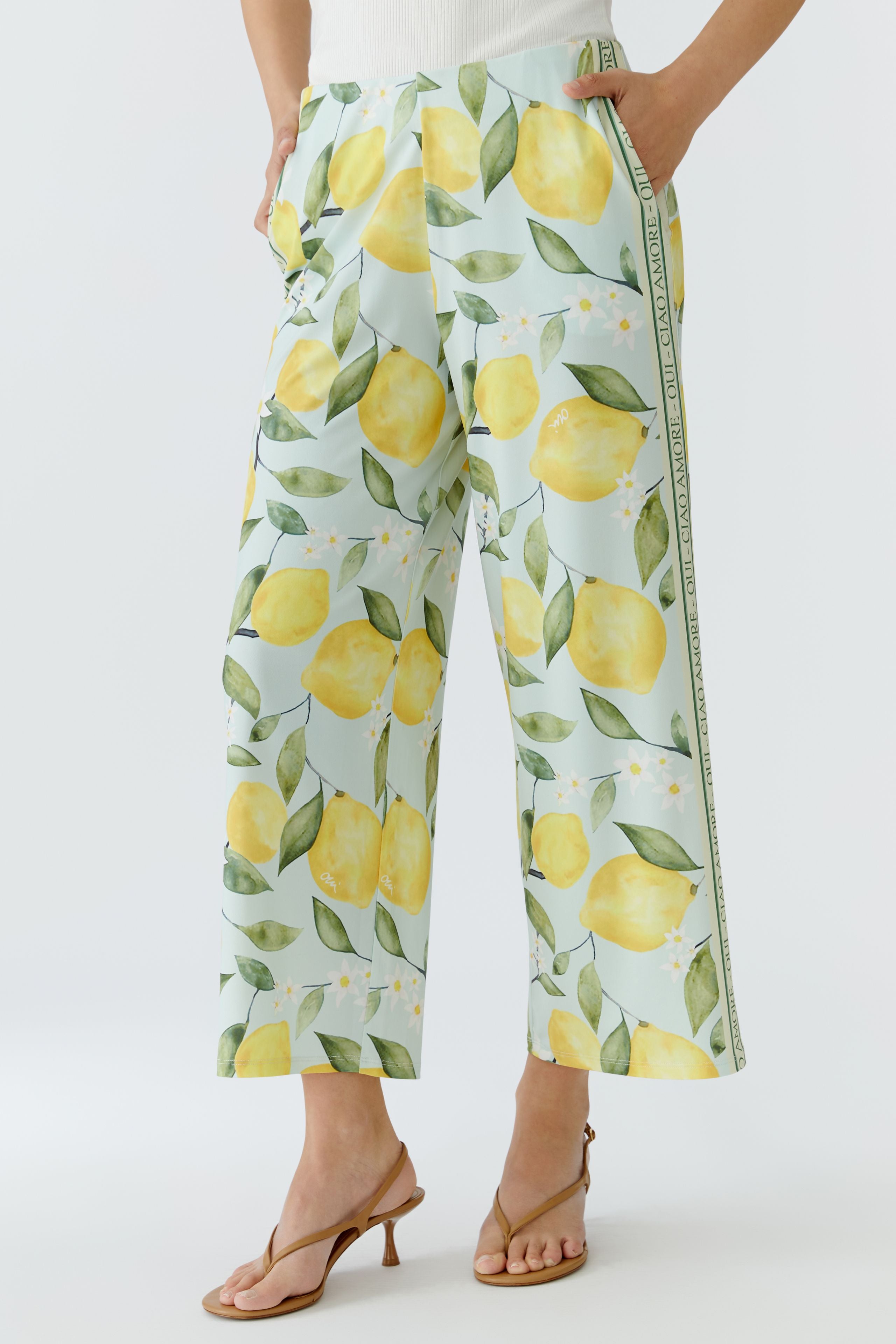Oui Damen Jeans Lt Green Y