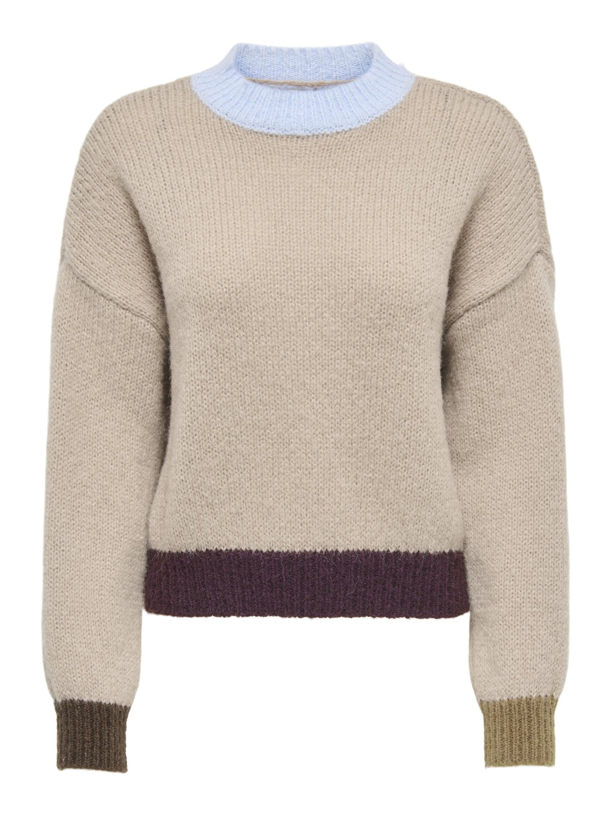 Only Damen Pullover Cashmere Blue/C