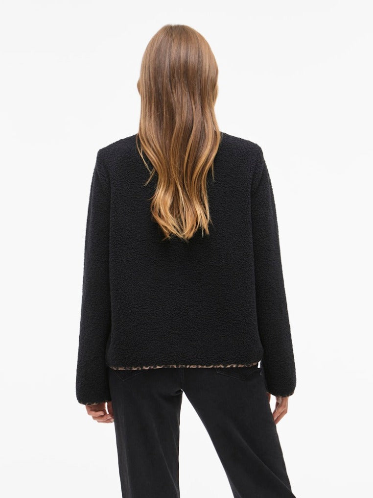 Teddyfell Jacke - Black