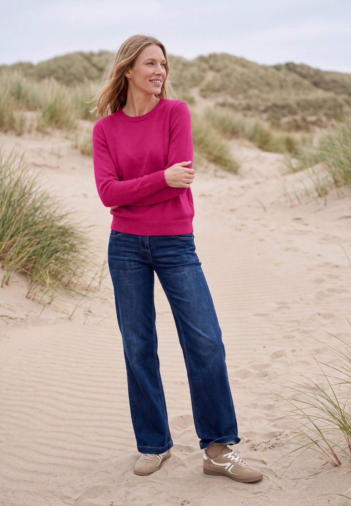 Cecil Damen Pullover  Pink Flas