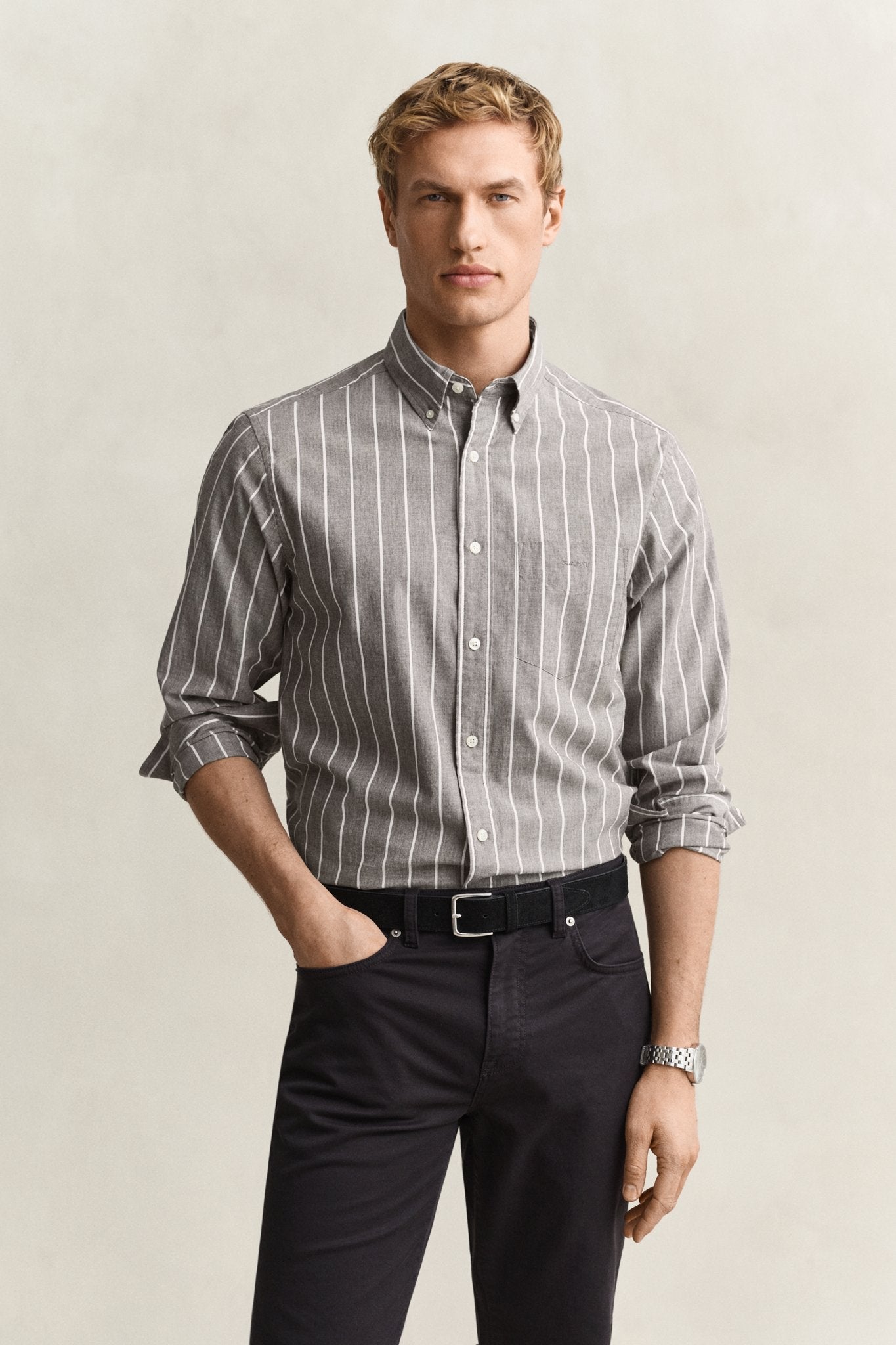 Gant Herren Hemden  Brown Melan