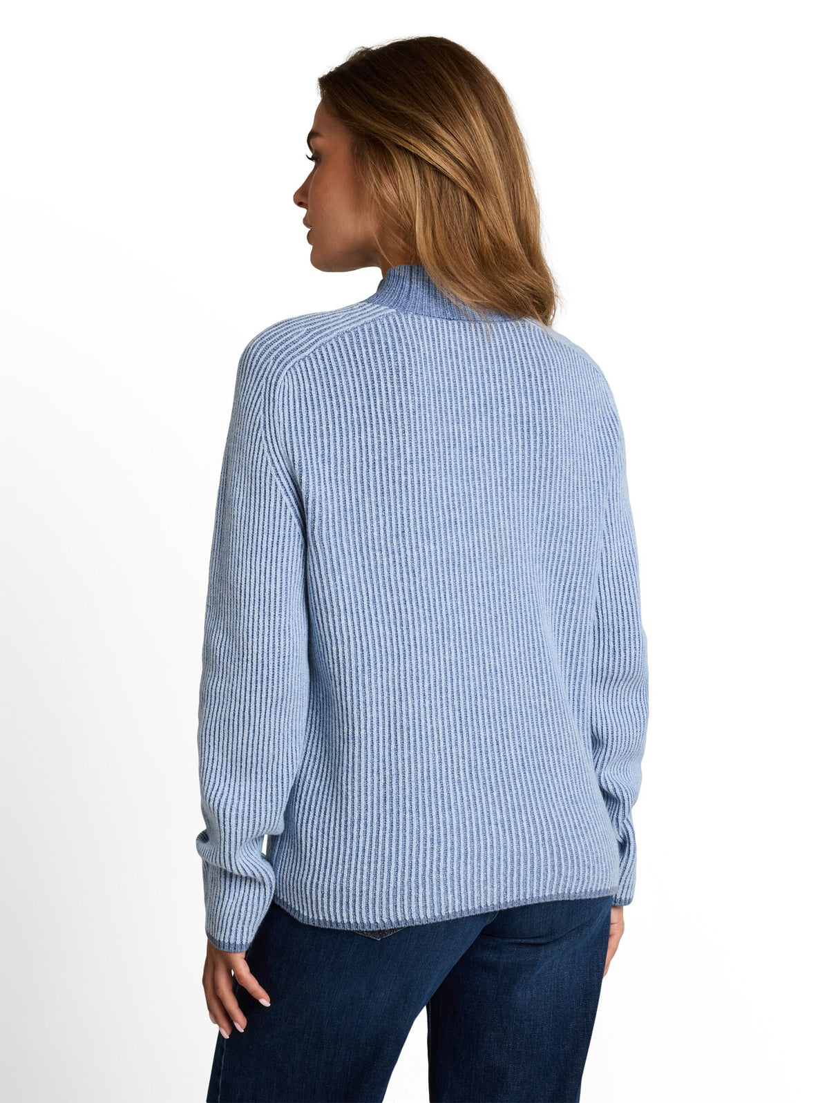 Tom Tailor Damen Sweatshirts Fern Blue Struc