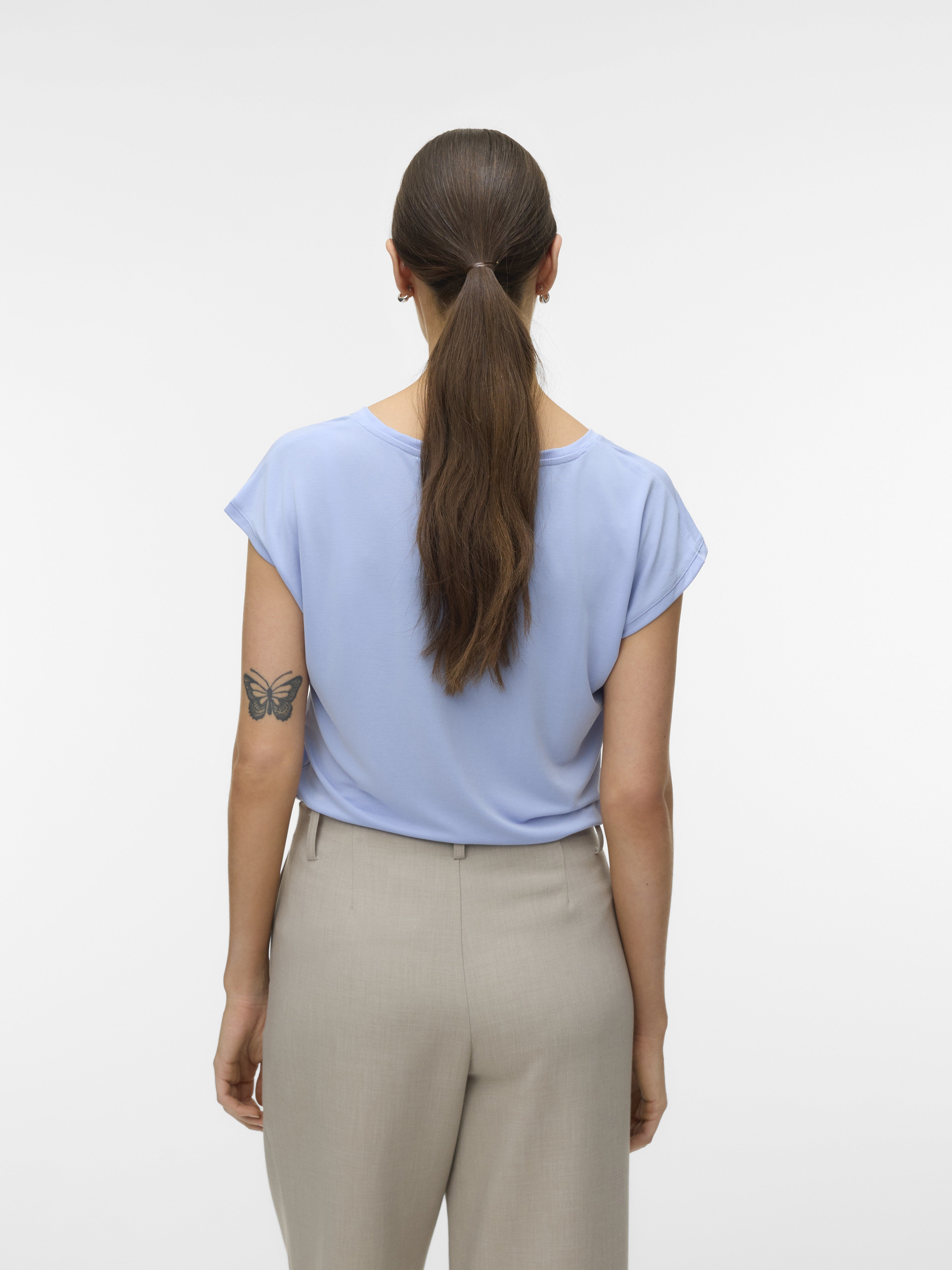 Vero Moda Damen T-Shirts Brunnera Blue