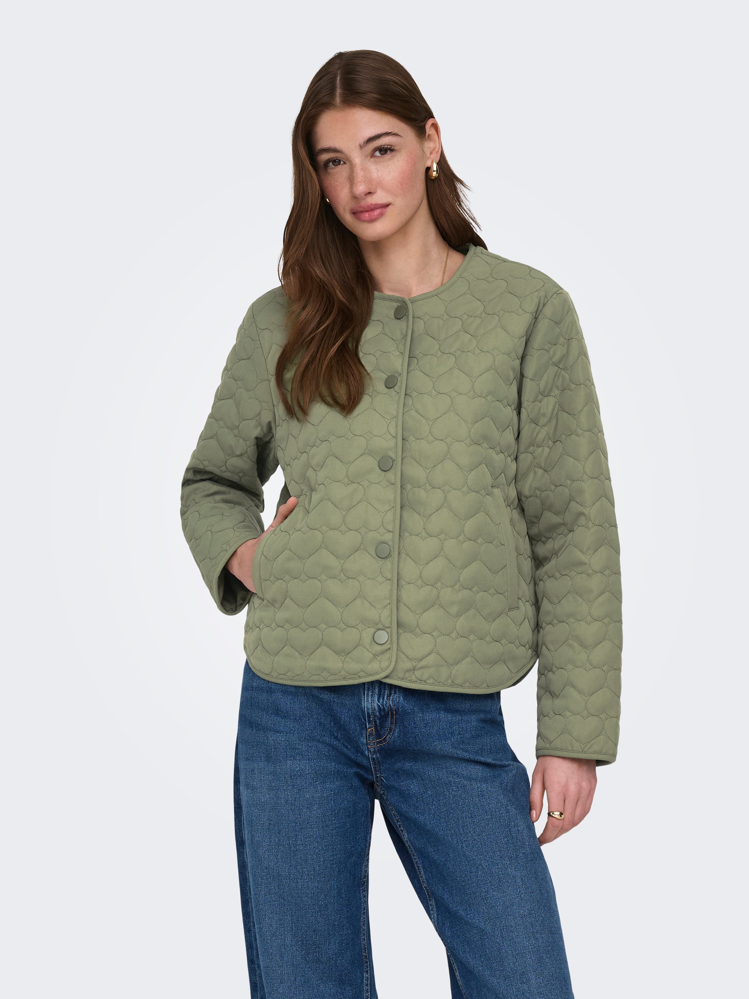 Only Damen Jacken Oil Green