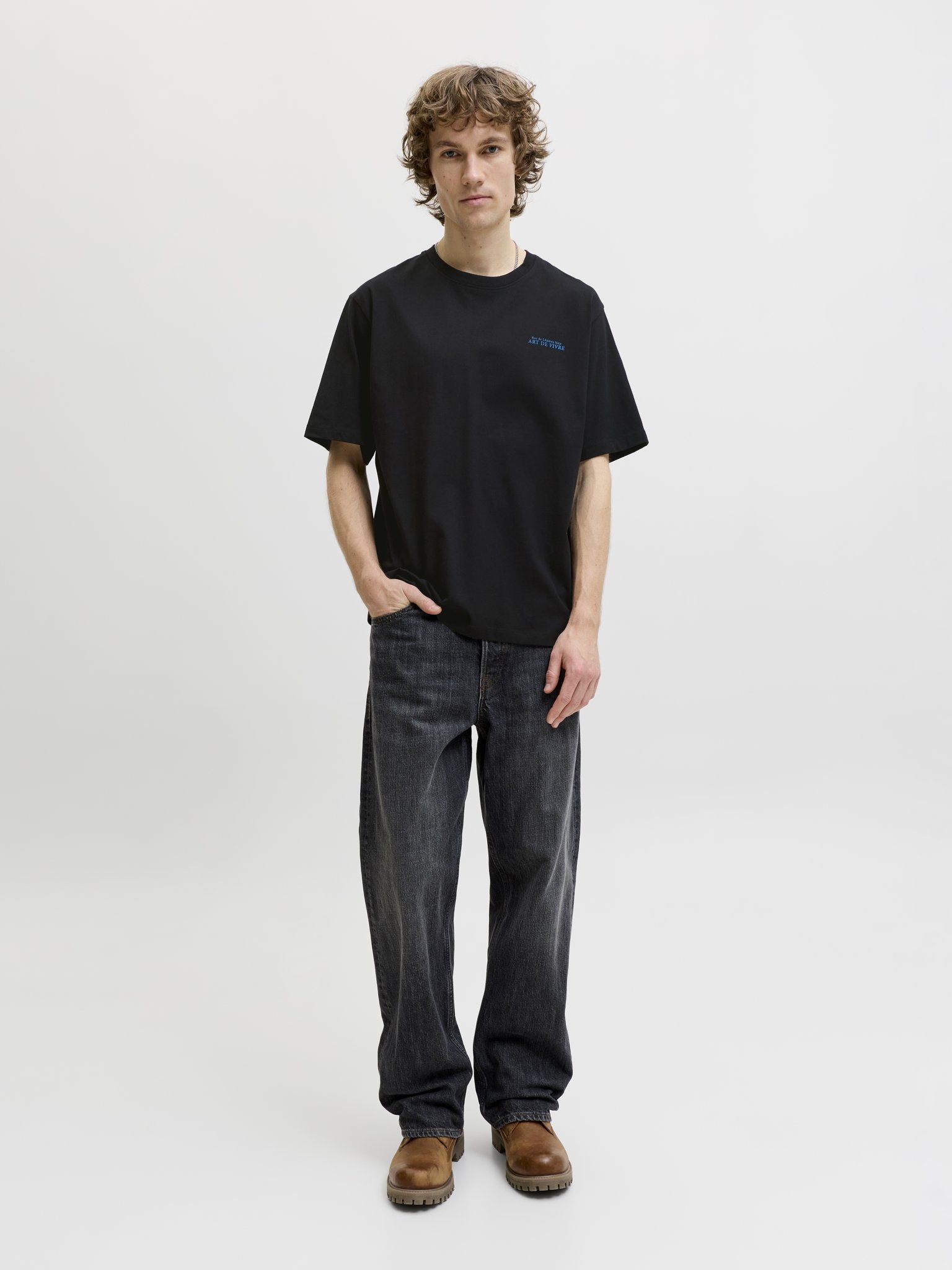 Jack & Jones Herren T-Shirts kurz Black