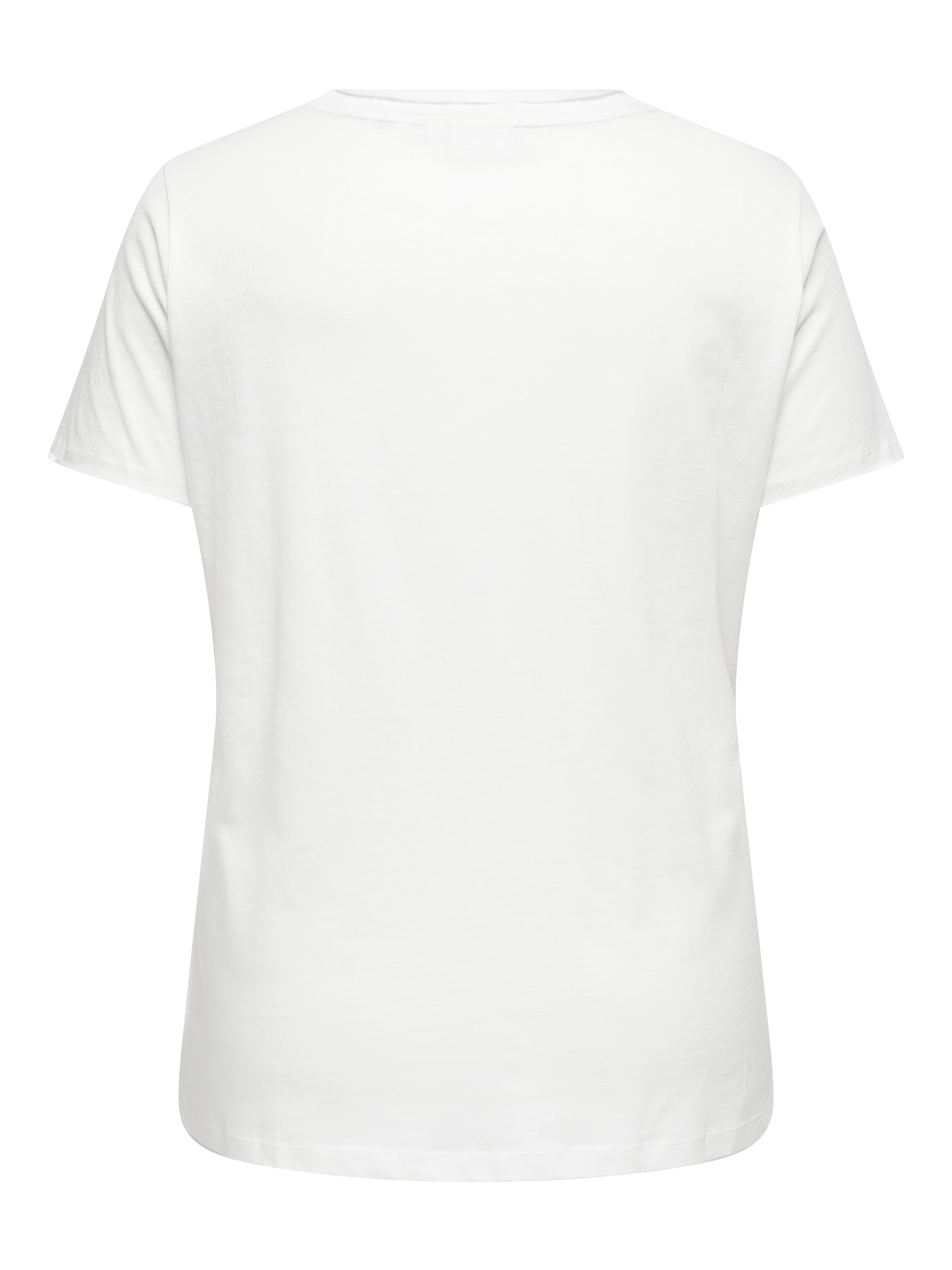 Only Caramkoma Damen T-Shirts Cloud Dancer/Ro