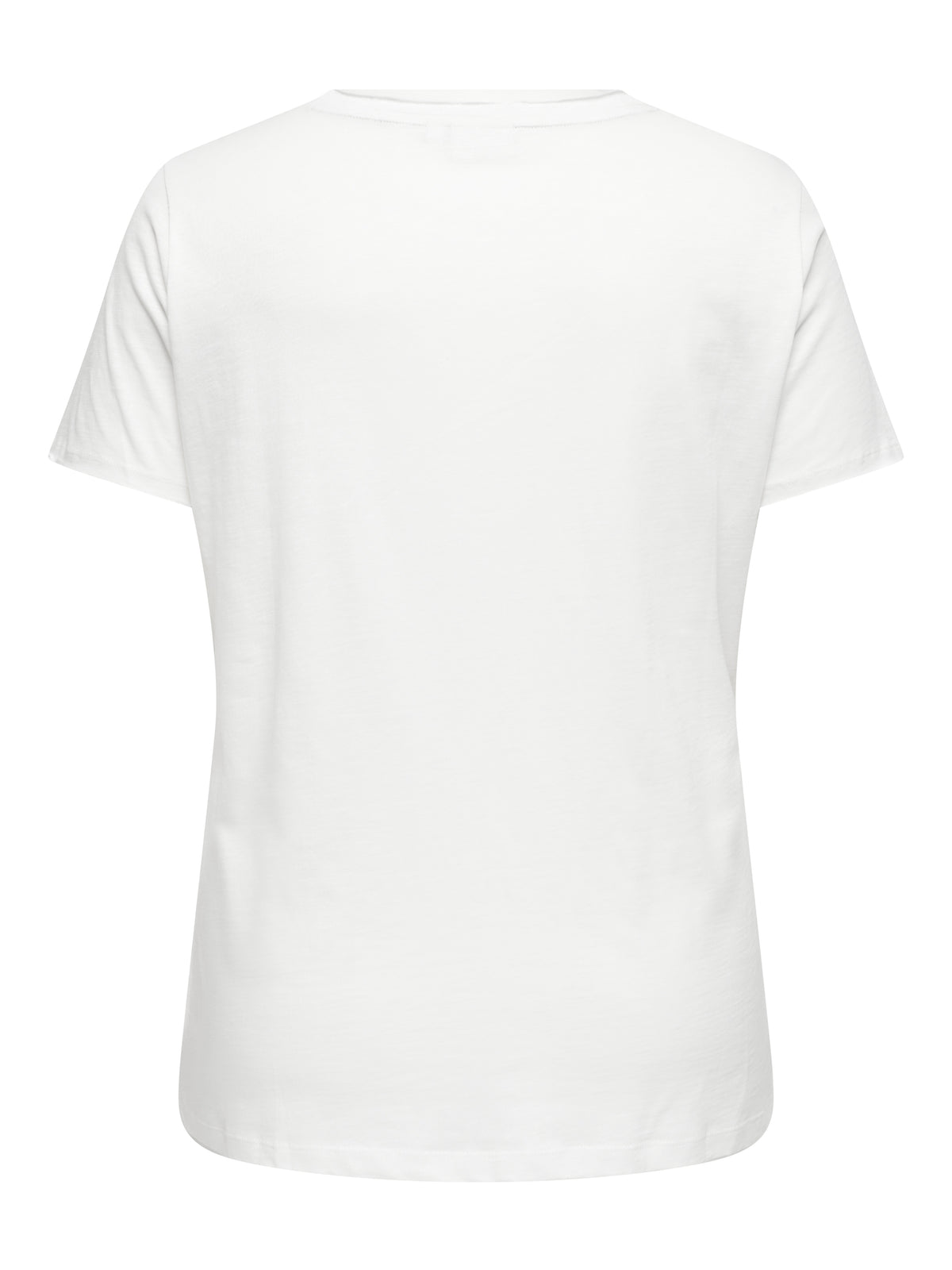 Only Carmakoma Damen T-Shirts Cloud Dancer/Ro