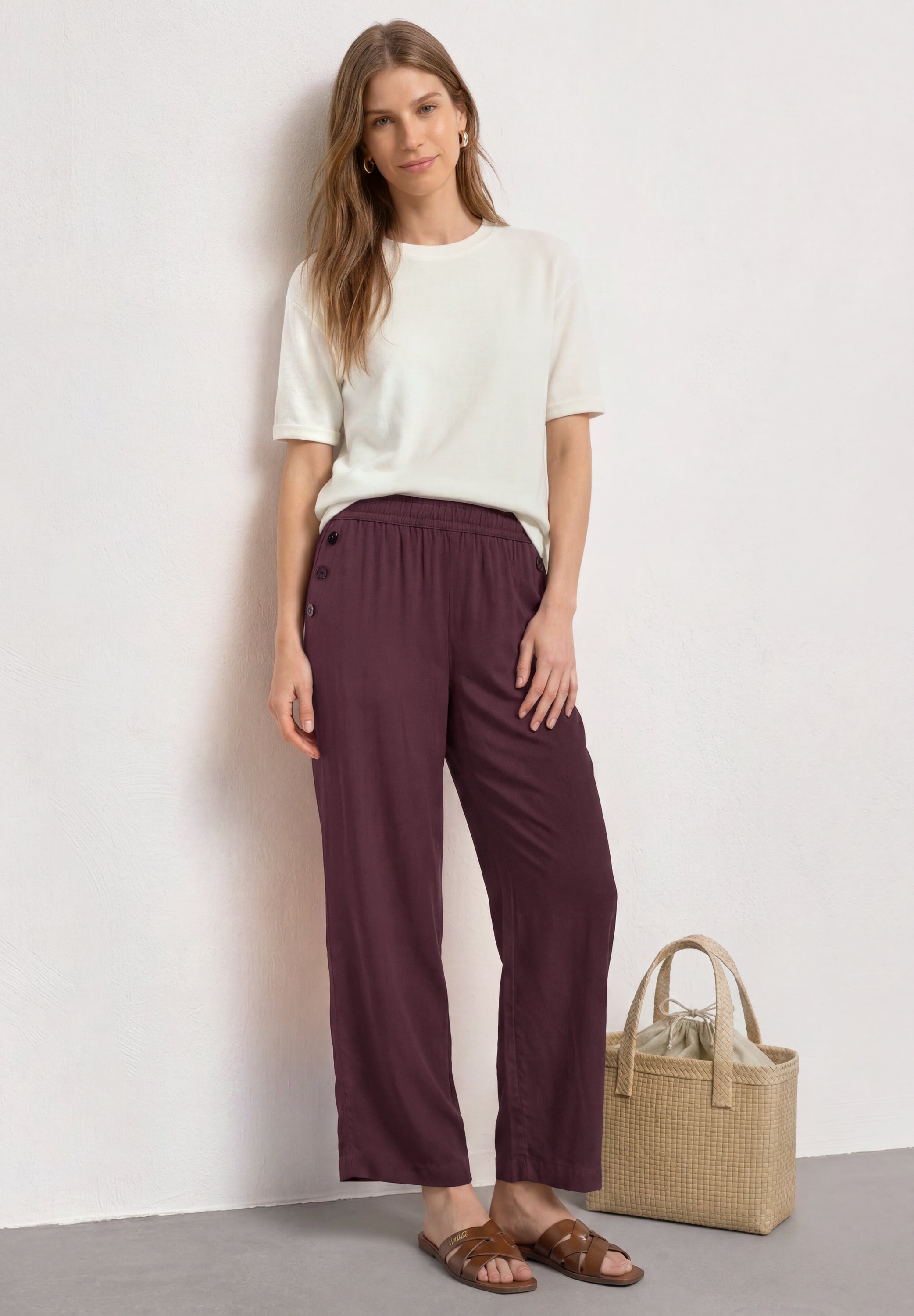 Street One Damen Hosen Rustic Ro