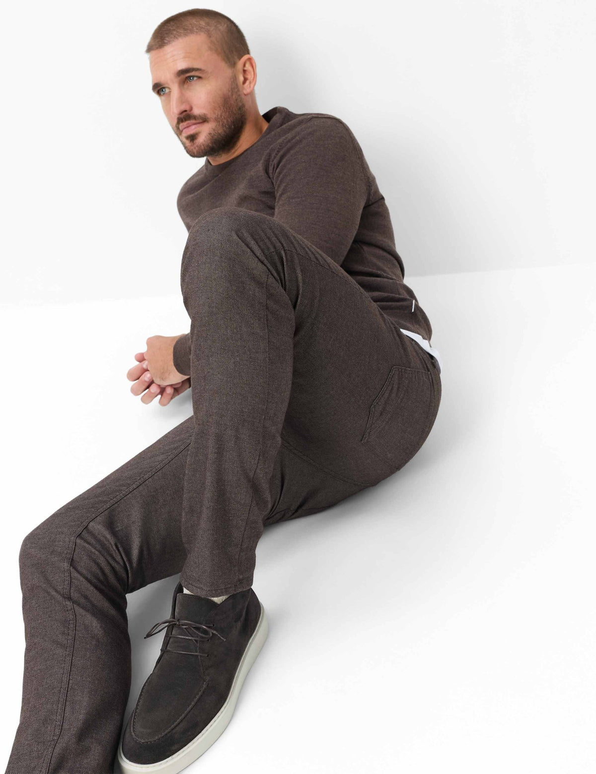 Brax Herren Hosen  Chocolate