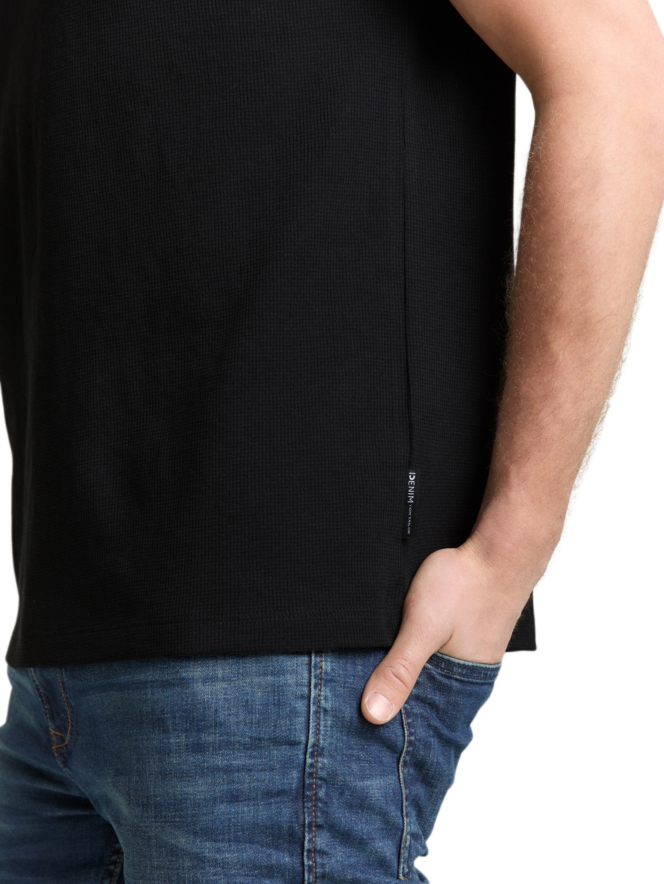 Tom Tailor denim Herren T-Shirts kurz Black