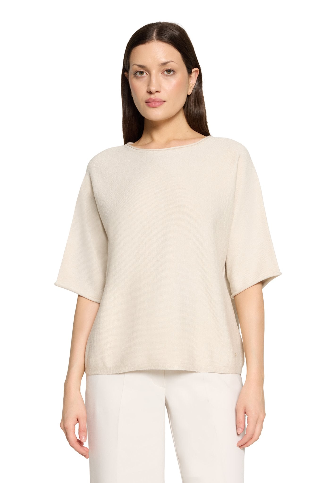 Betty & Co Damen Pullover Bright Cream Me