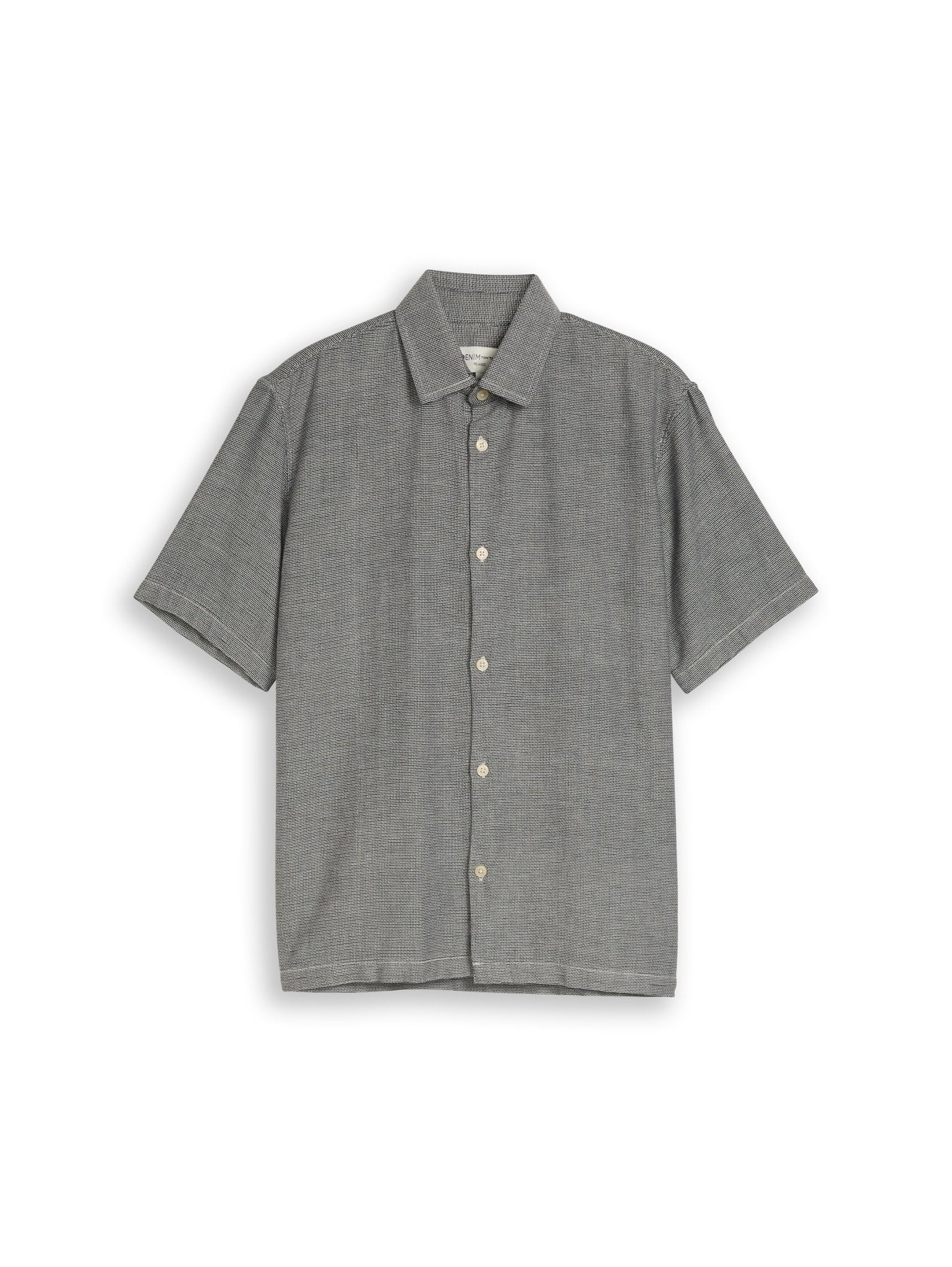 Tom Tailor denim Herren Hemden kurz Black Structure