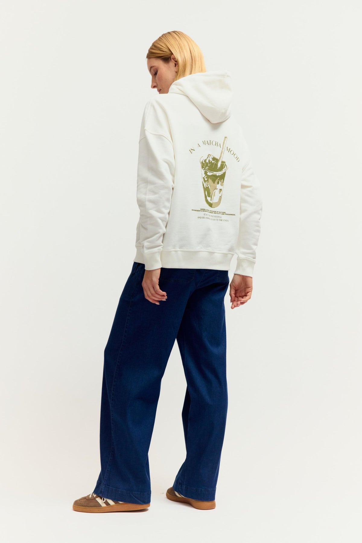 Fashion People Damen Sweatshirts Warm White Prin