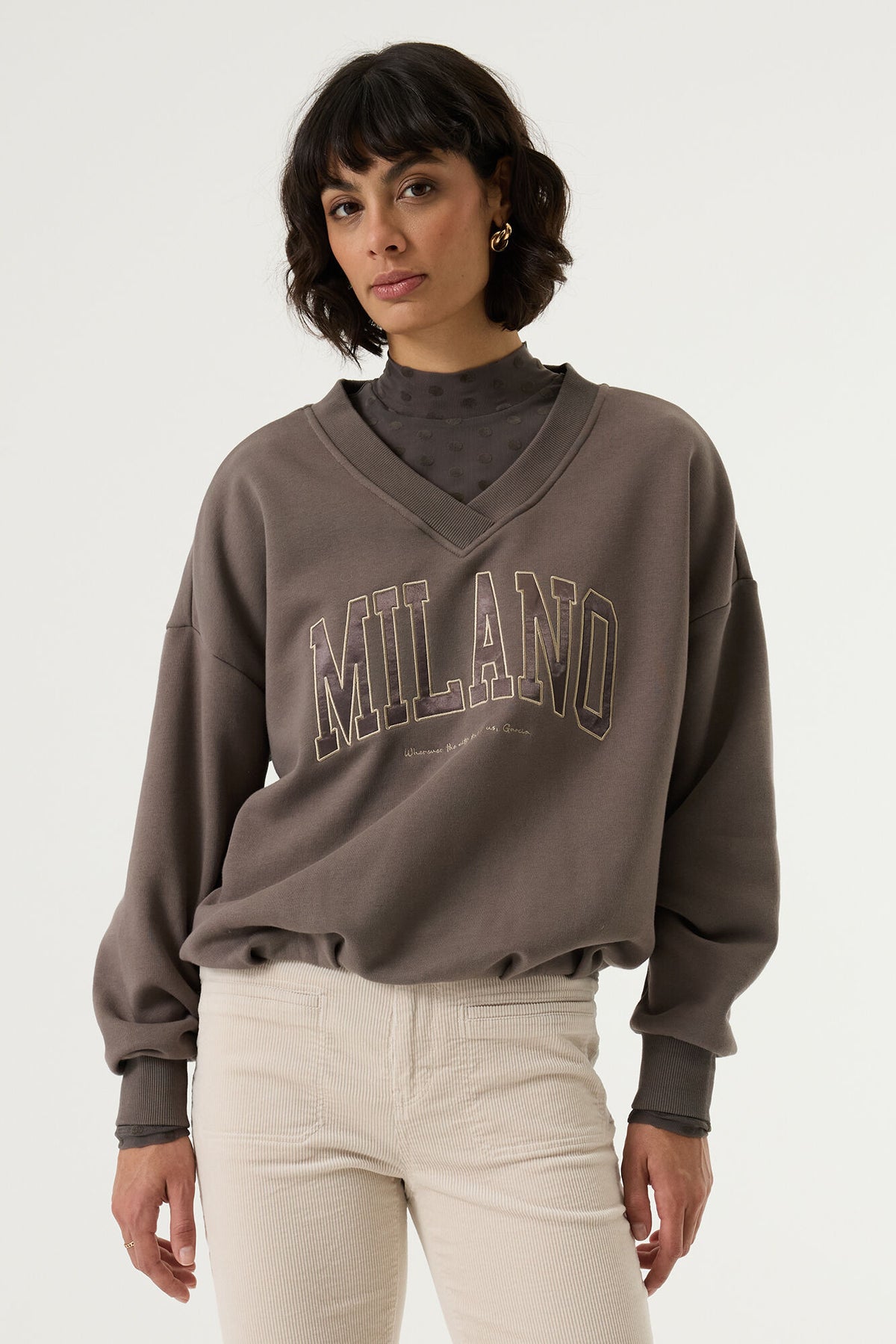 Garcia Damen Sweatshirts Graphite Mist