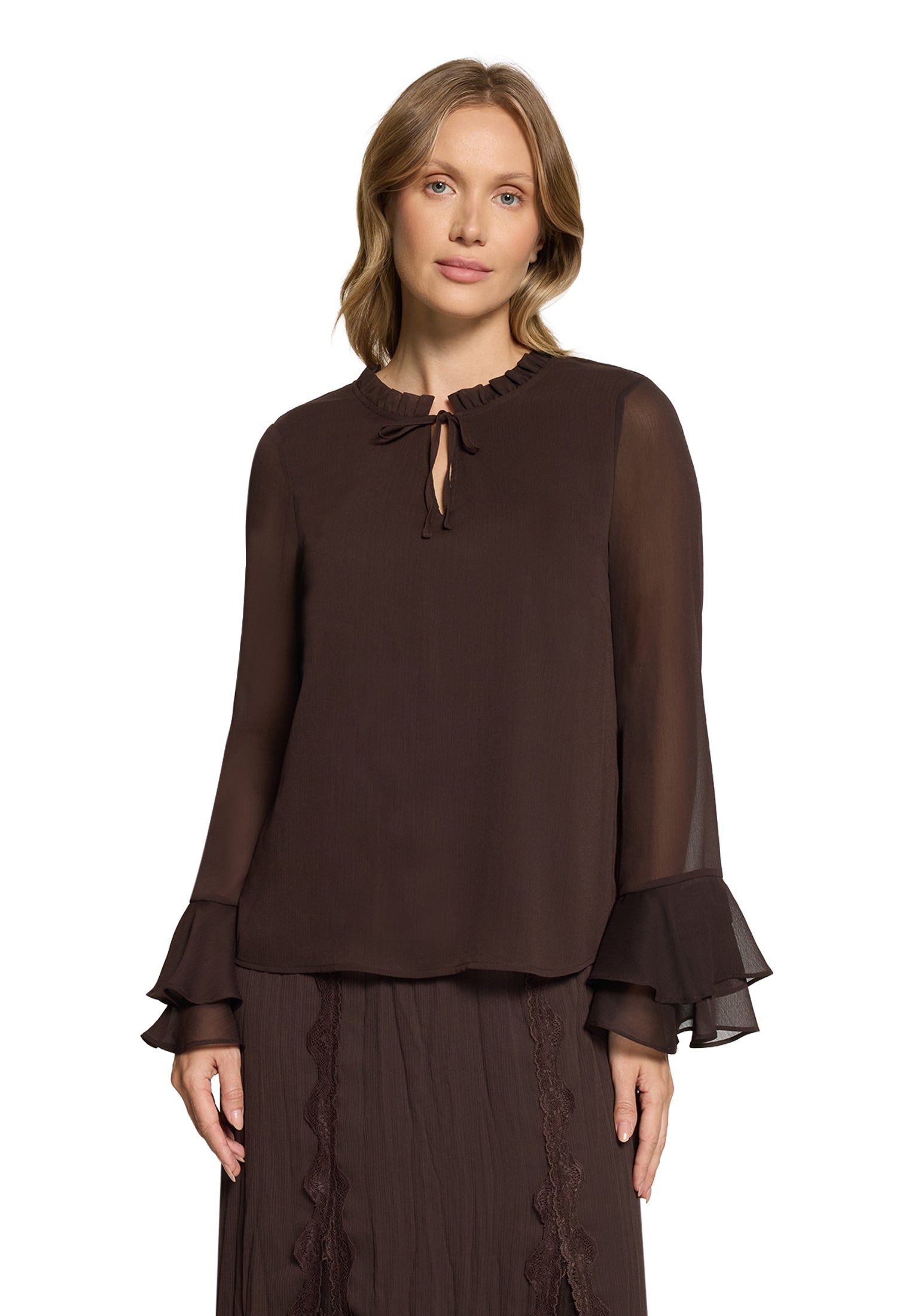 Cartoon Damen Blusen Black Coffee