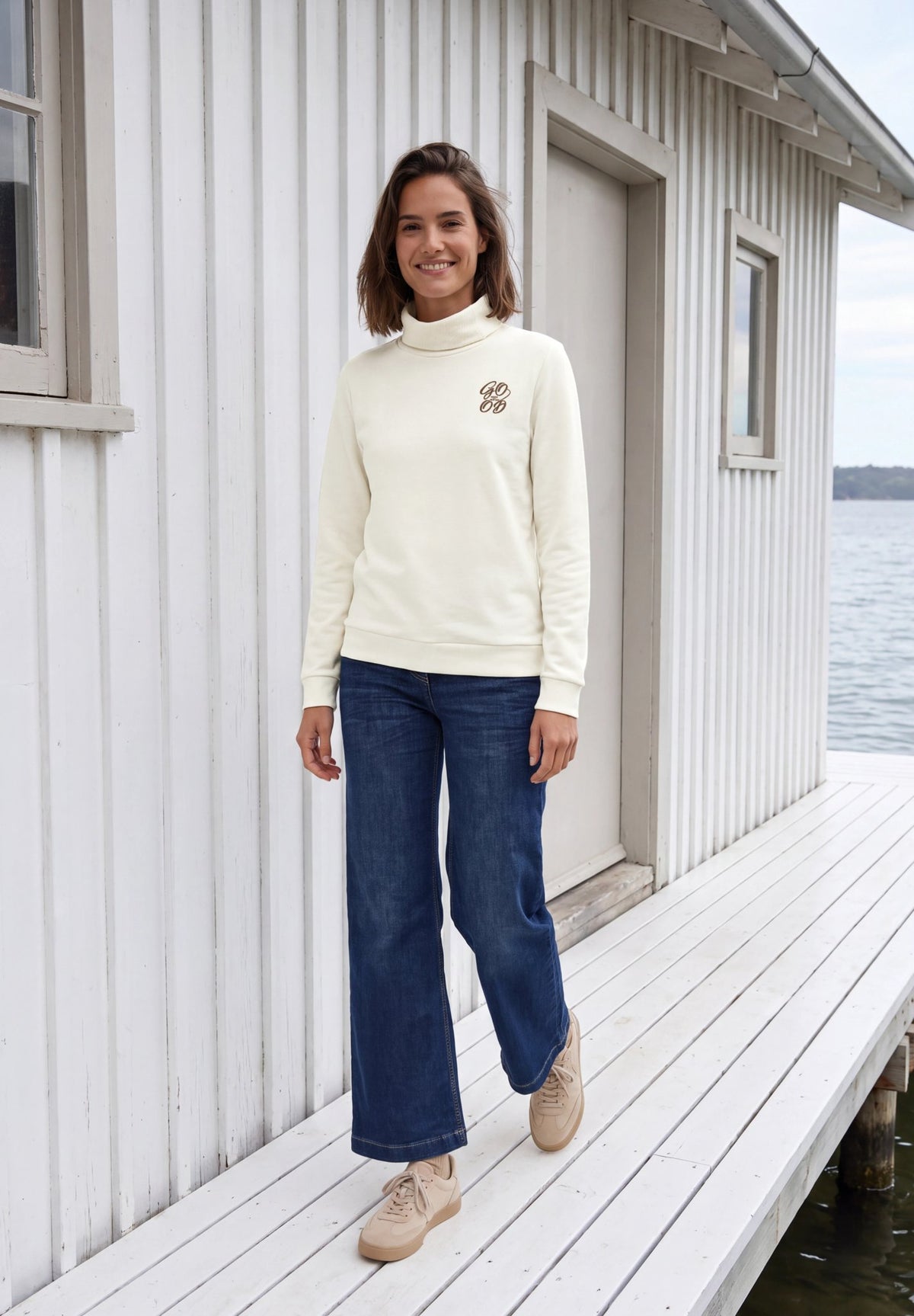 Cecil Damen T-Shirts  Vanilla W
