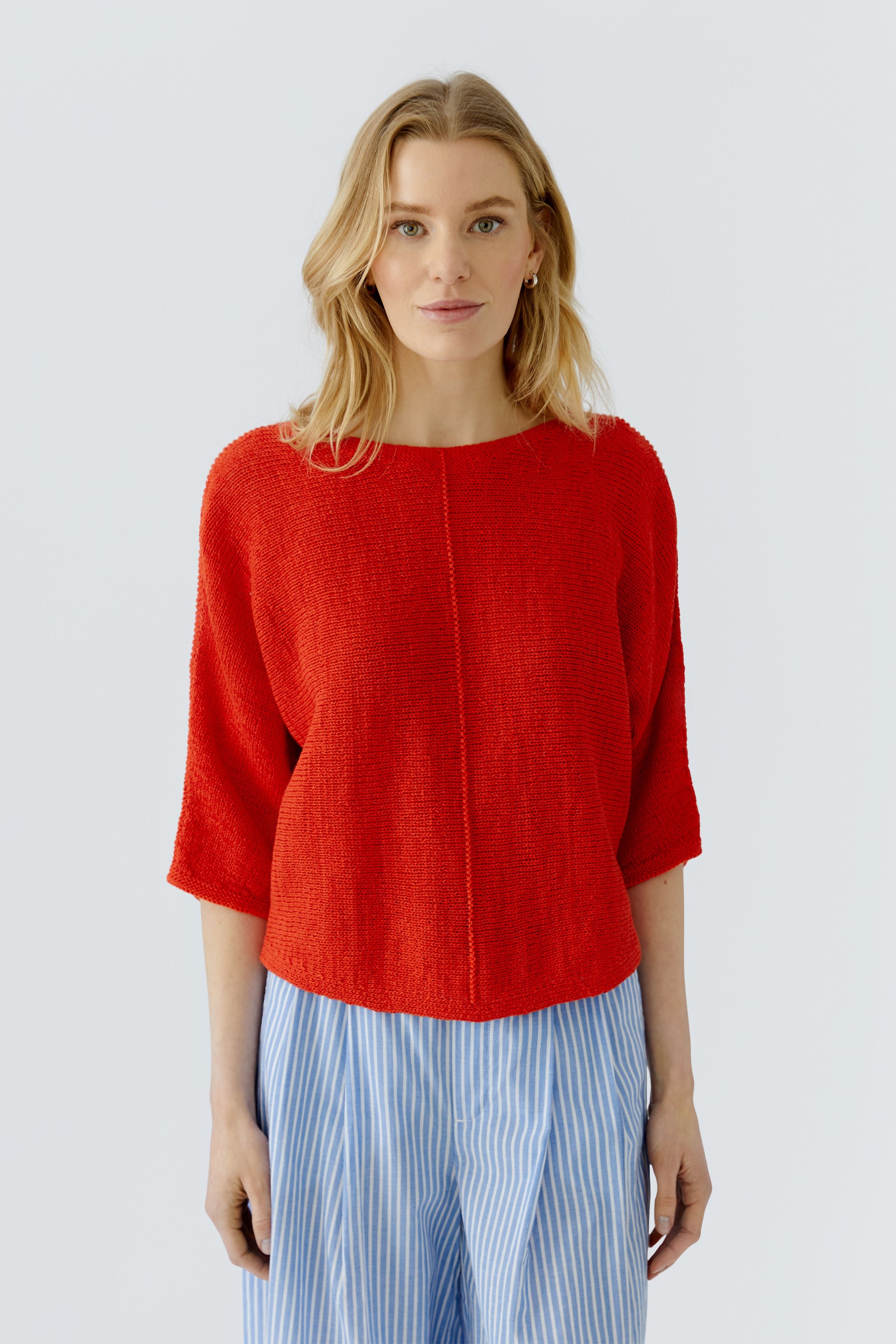 Oui Damen Pullover Red Alert