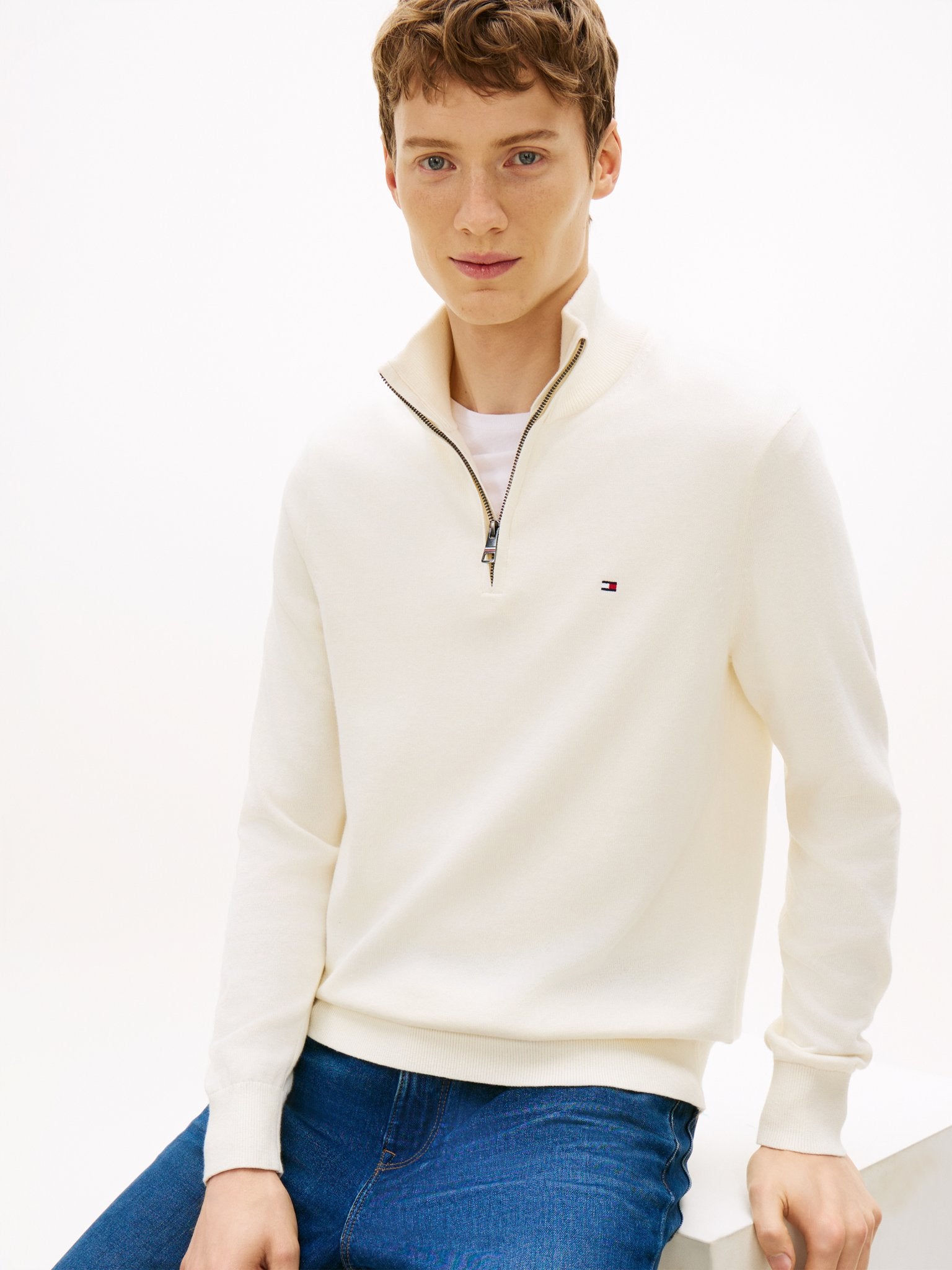 Tommy Hilfiger Herren Pullover Z Yellow