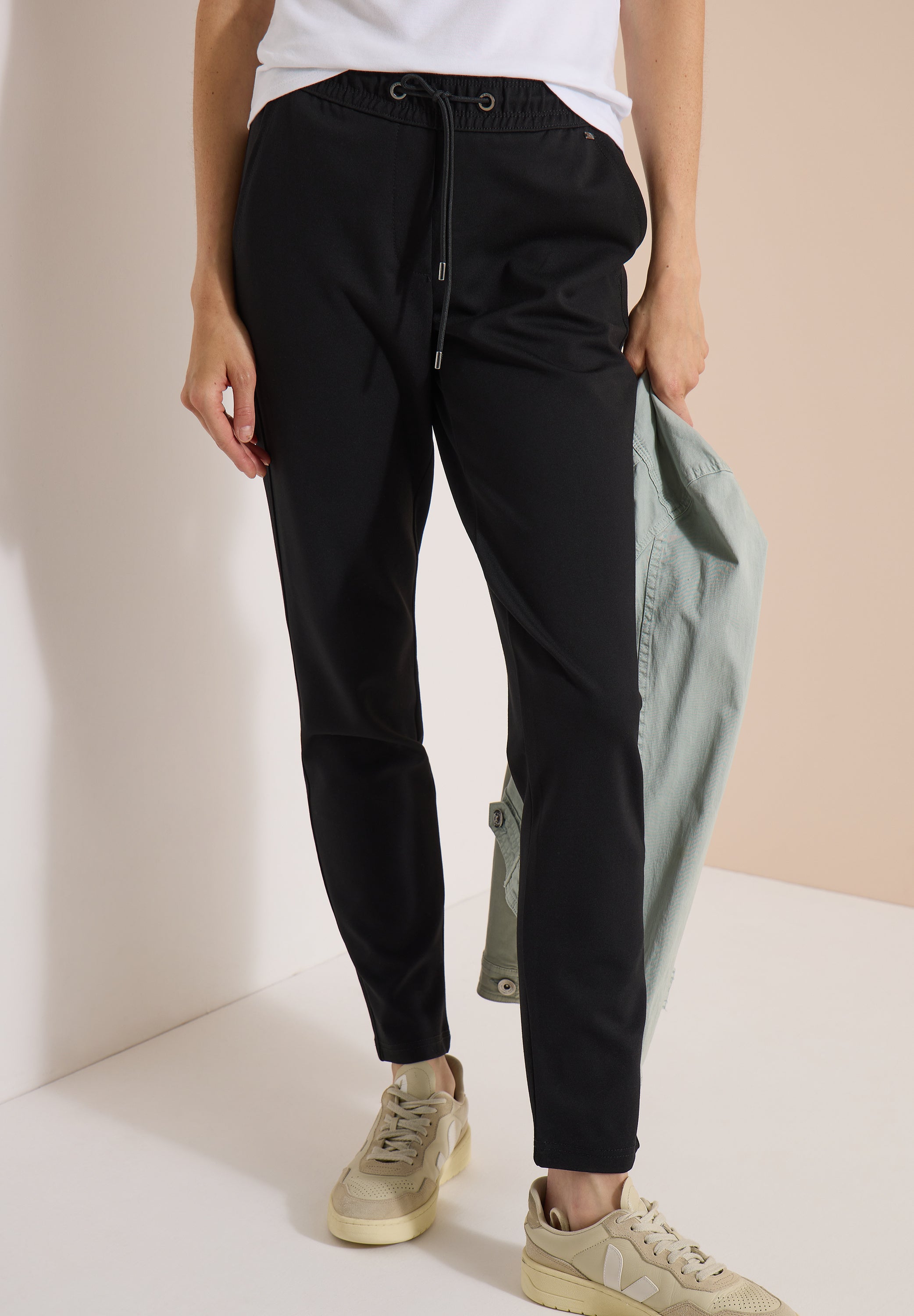 Cecil Damen Hosen  Black