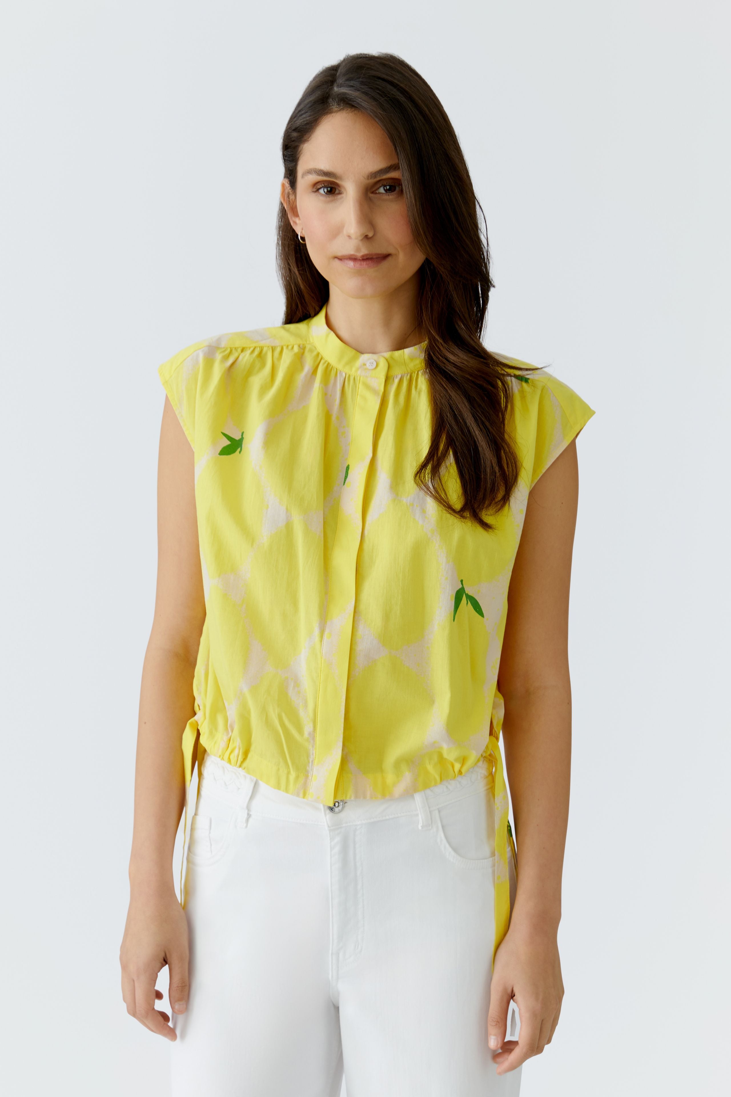 Oui Damen Blusen  Yellow Sto