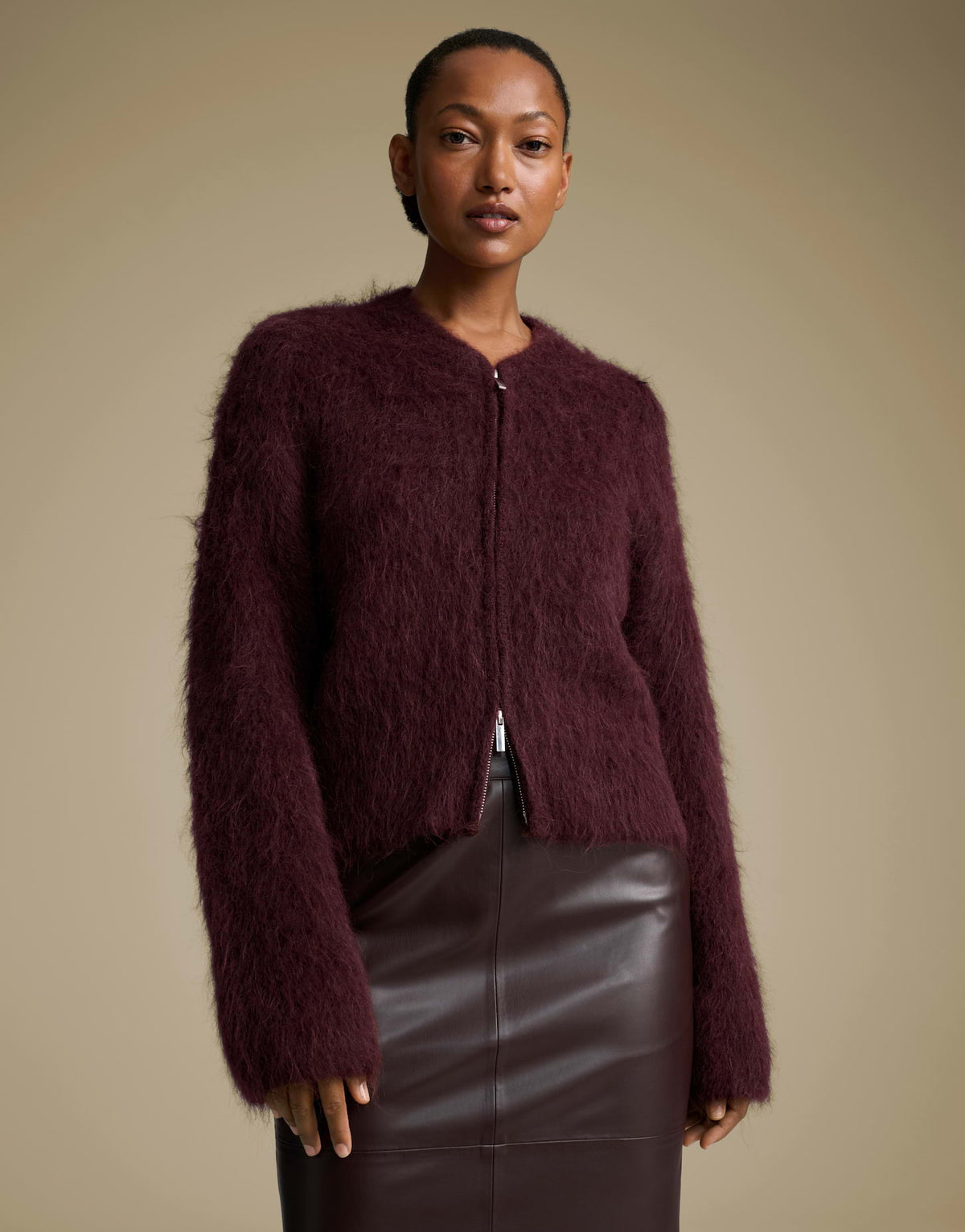 Someday Damen Pullover Mahogany