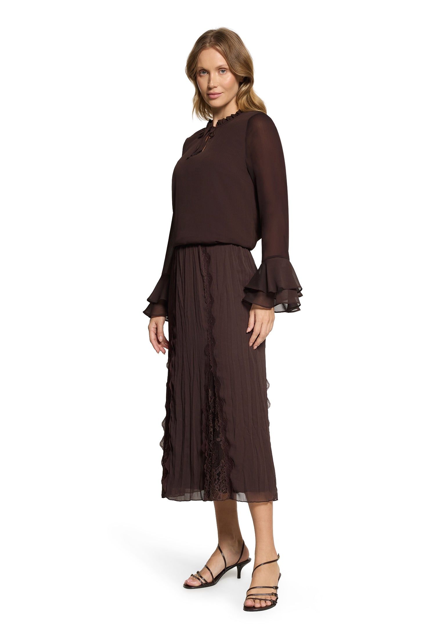 Cartoon Damen Blusen Black Coffee