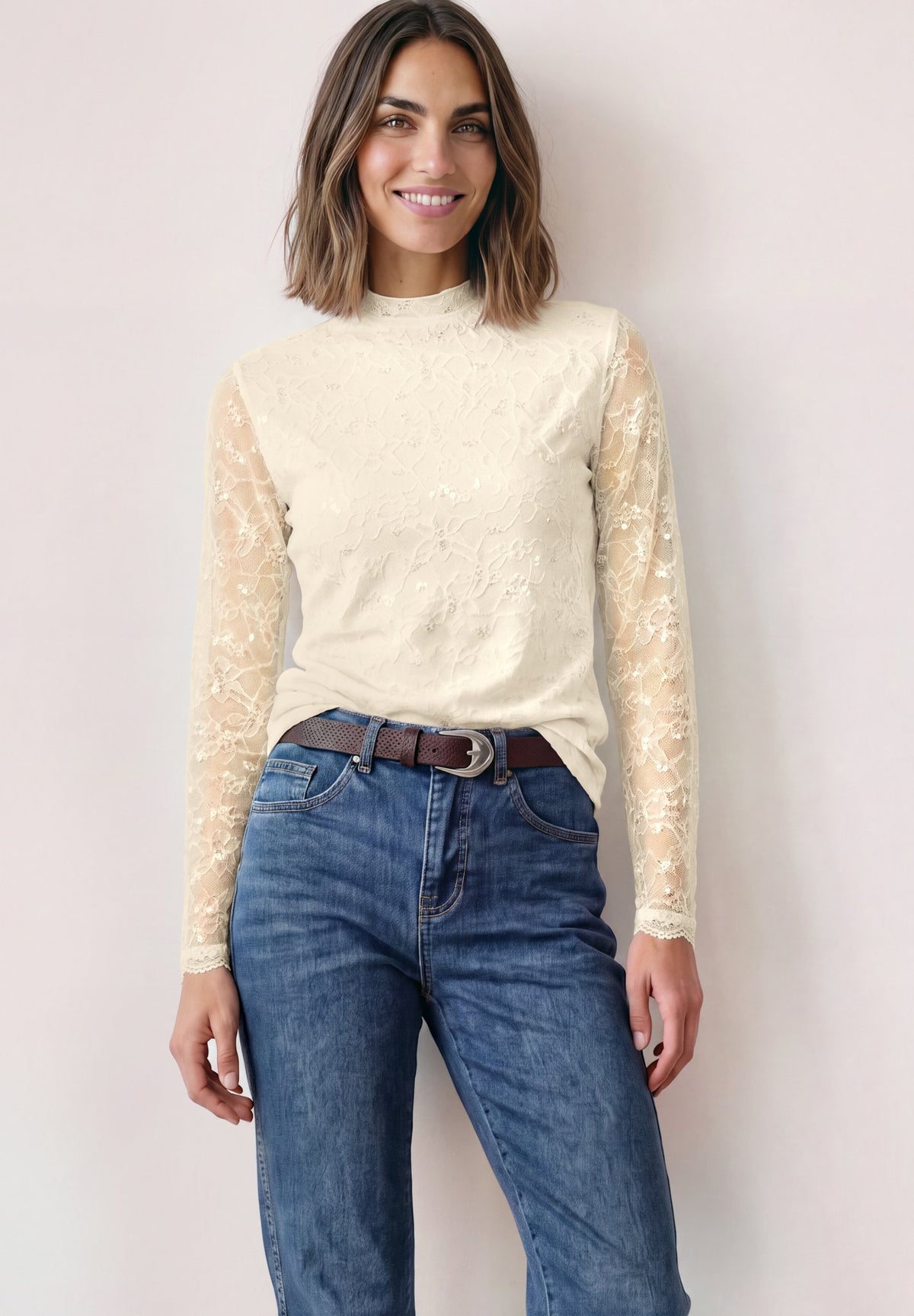 Street One Damen T-Shirts  Pure Beig