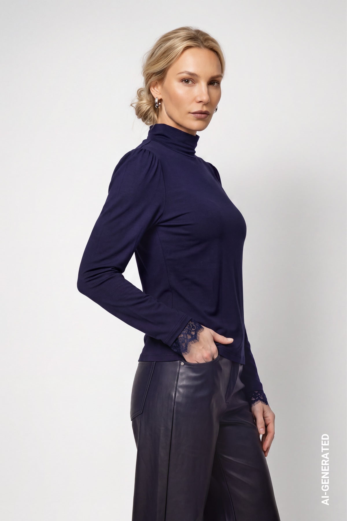 Monari Damen T-Shirts  Dark Blue