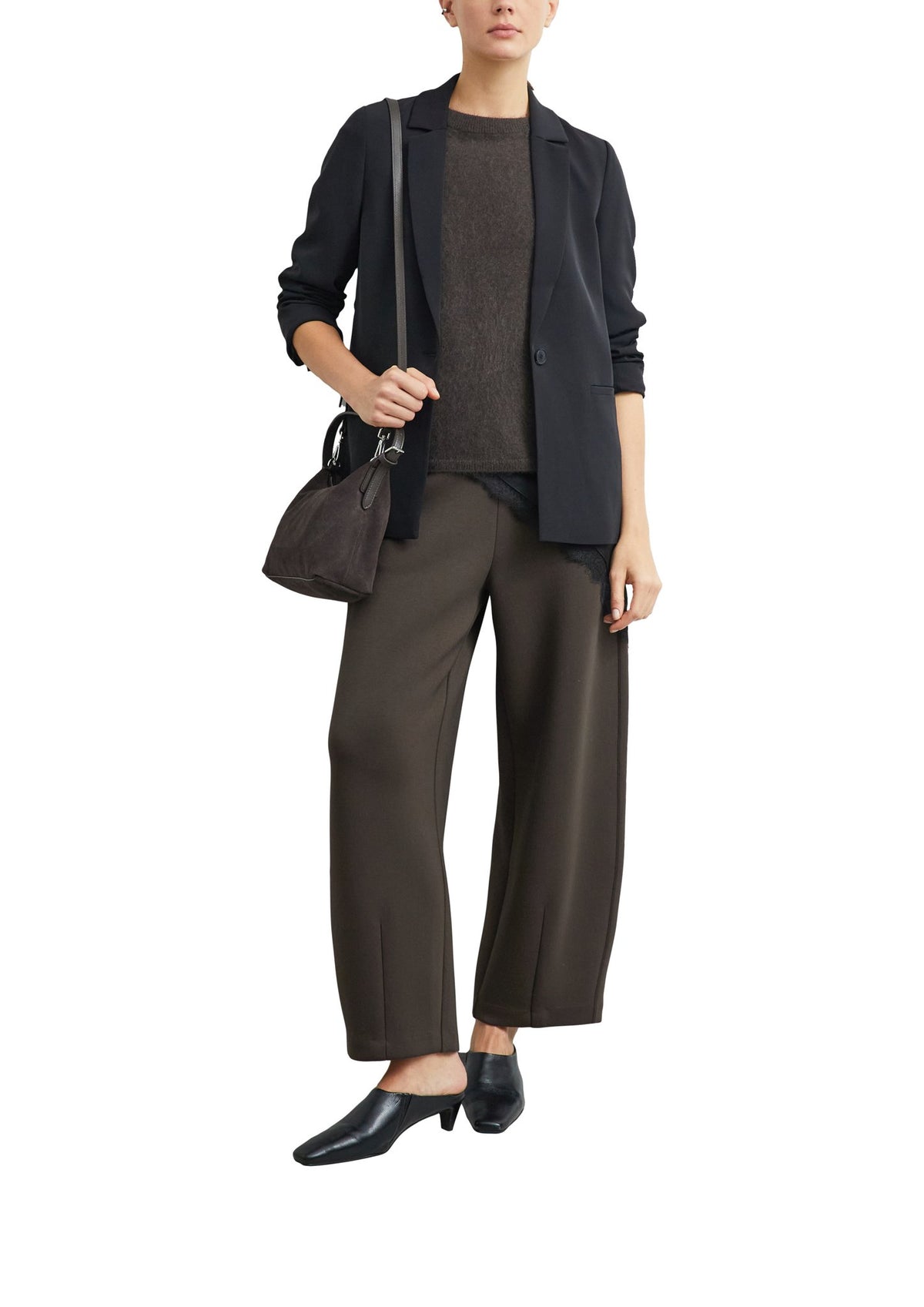 Comma Damen Pullover  Brown