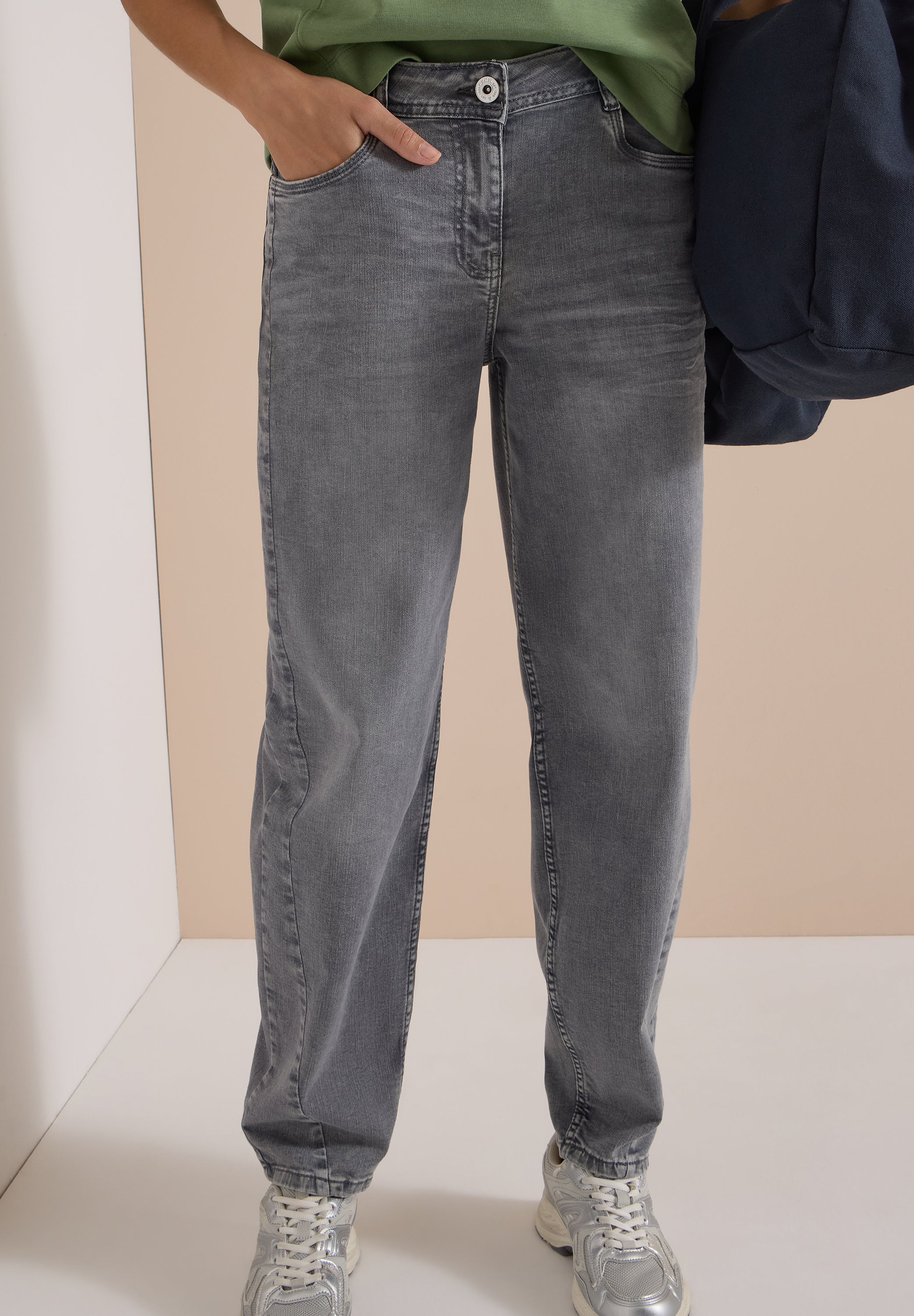 Cecil Damen Hosen  Light Gre