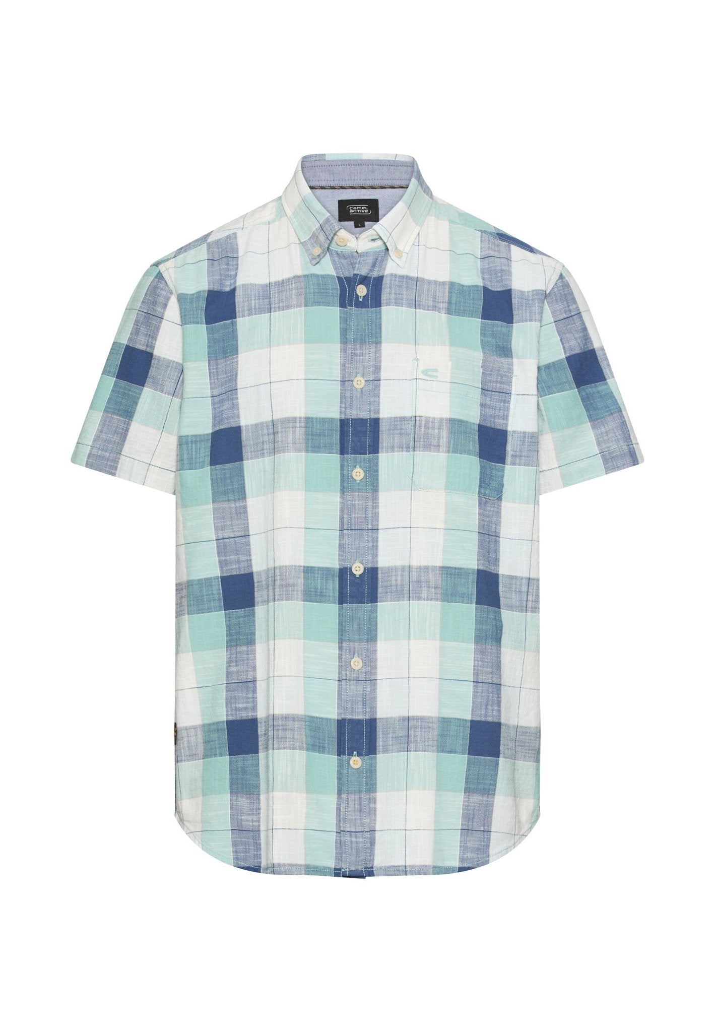 Camel active Herren Hemden kurz  Airy Blue