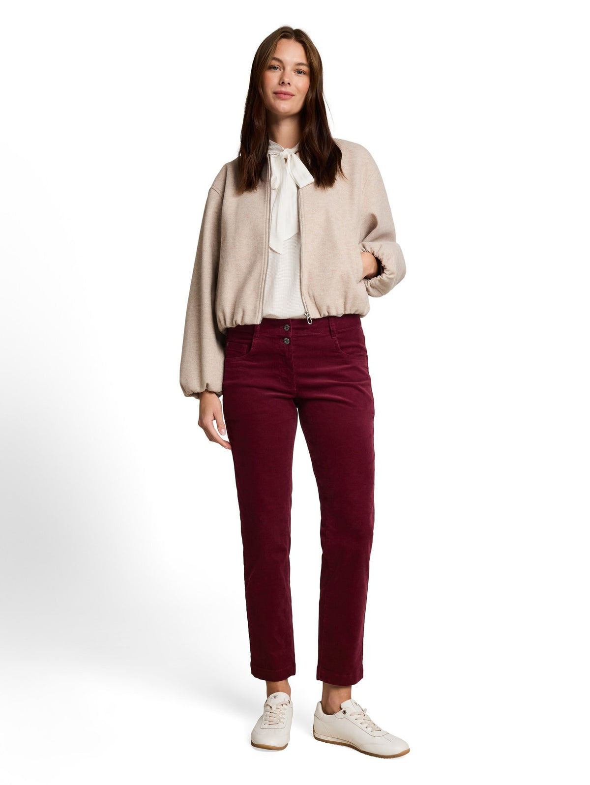 Tom Tailor Damen Hosen Preppy Plum